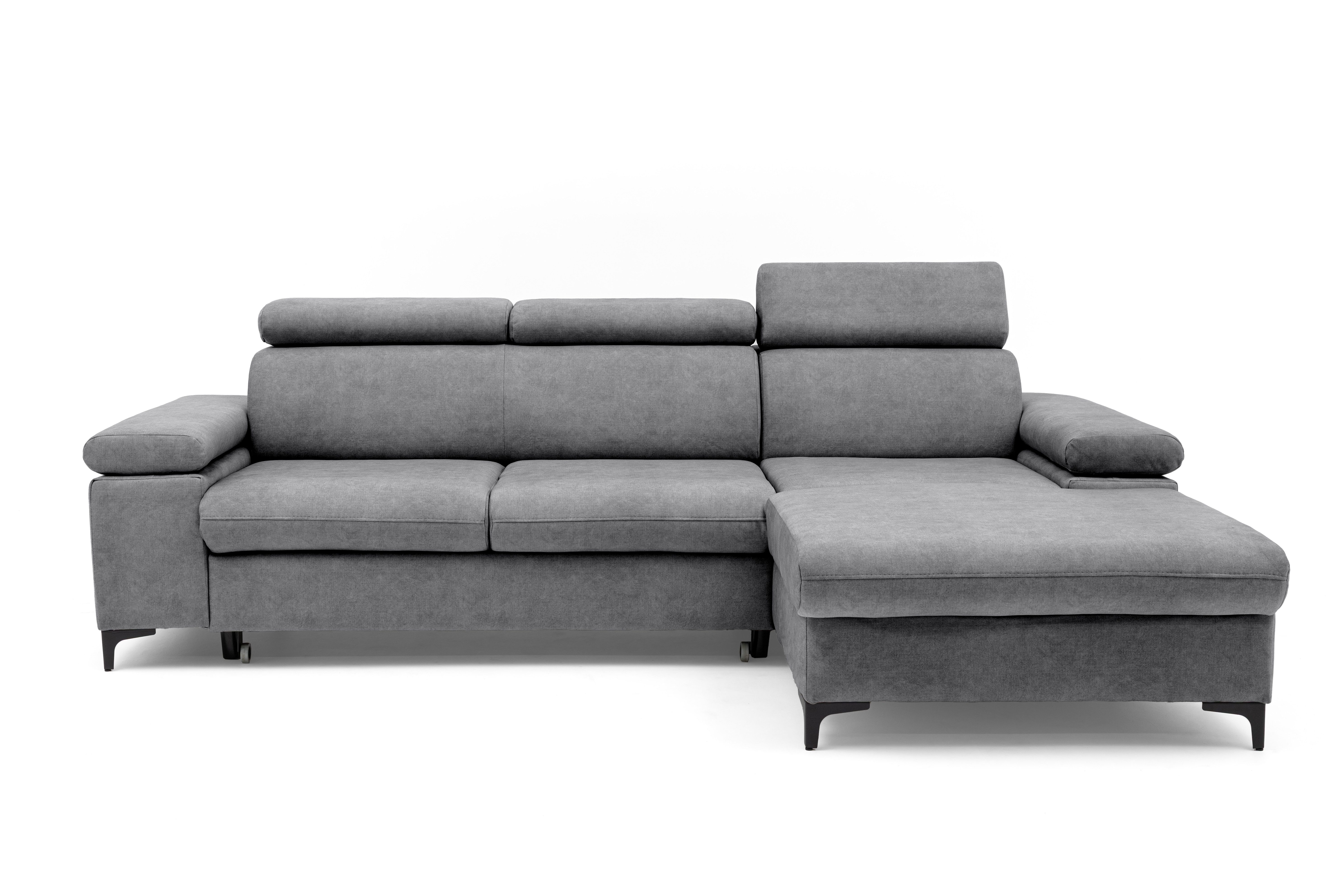 Muffo Ecksofa Ecke mit verstellbaren Kopfteilen MAVIC, Verstellbare Kopfstü günstig online kaufen