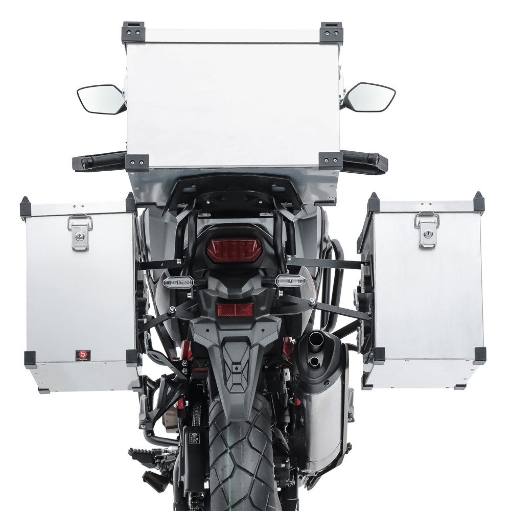 Bagtecs Kofferset Set Alukoffer # Namib 2x40l + Topcase 45l + Innentaschen + Anbaukit