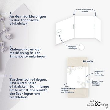 white & ivory Papierdekoration Freudentränen Banderole, 25 Stück, aus recyceltem Papier