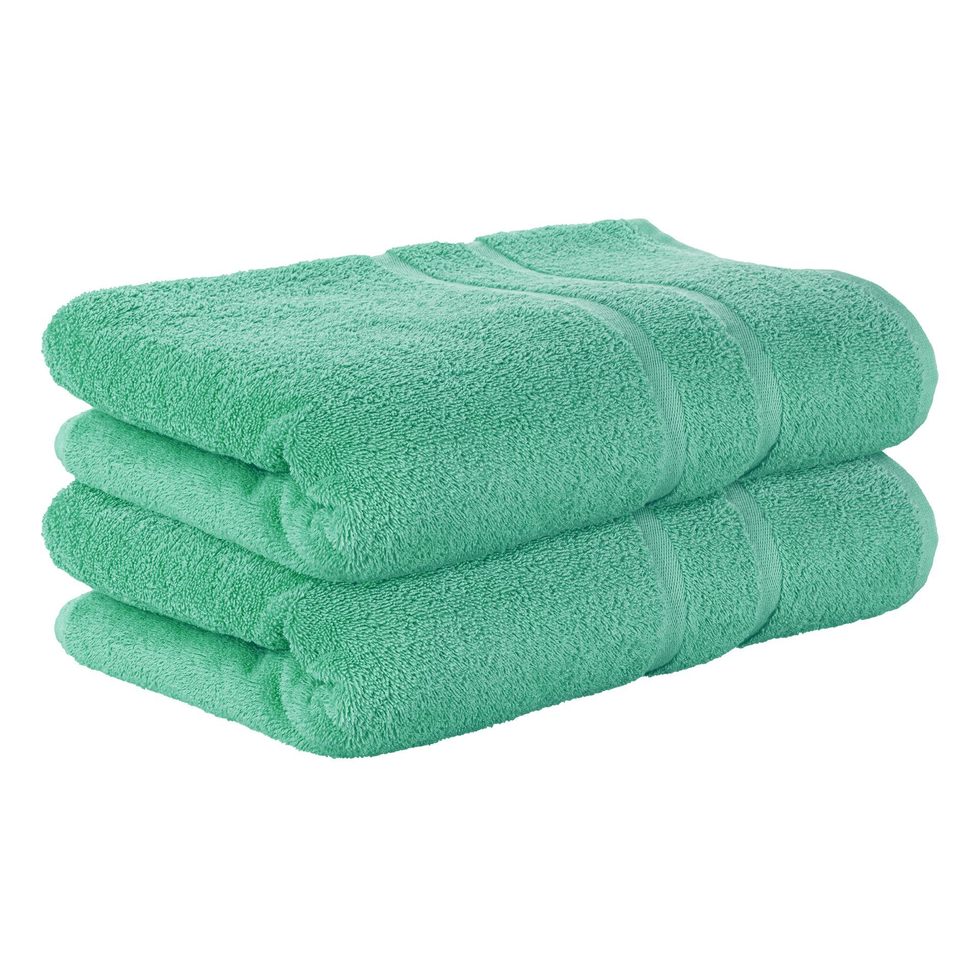 StickandShine Handtuch 2er Set Premium Frottee Handtuch 50x100 cm in 500g/m² aus 100% Baumwolle (2 Stück), 100% Baumwolle 500GSM Frottee Smaragdgrün