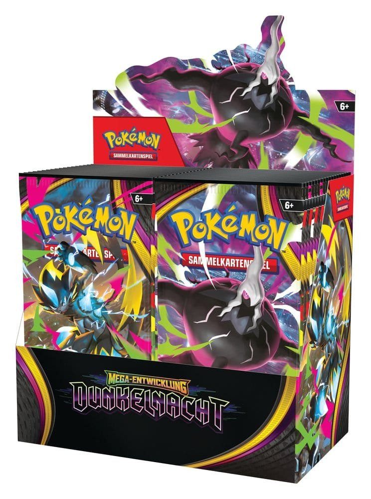 The Pokémon Company International Sammelkarte Pokemon TCG Mega-Entwicklung – Dunkelnacht Booster Display (36) Deutsc