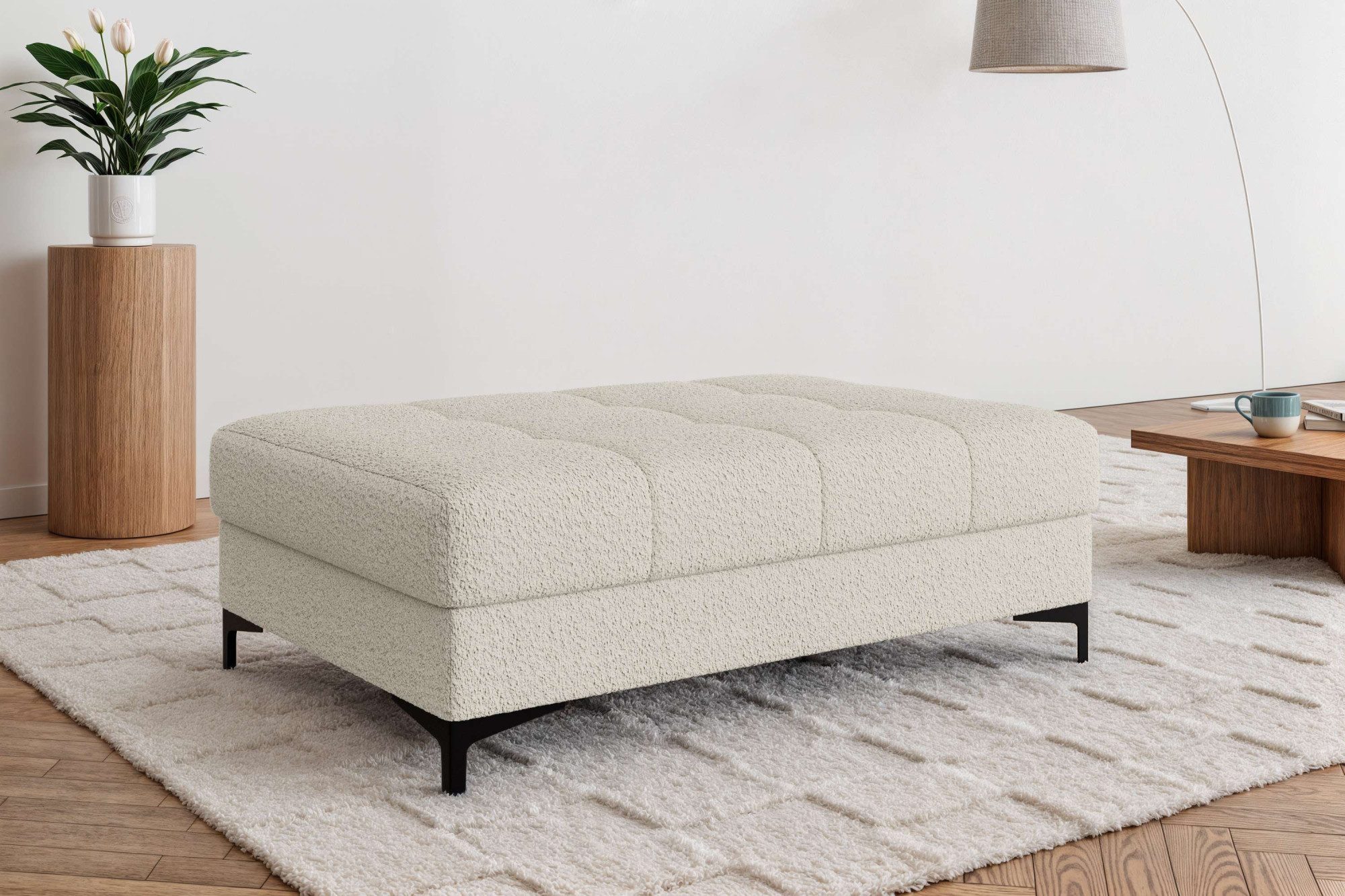 OTTO home Polsterhocker LEEVKE Sitzhocker passend zum Sofa, Breite 115 cm, günstig online kaufen