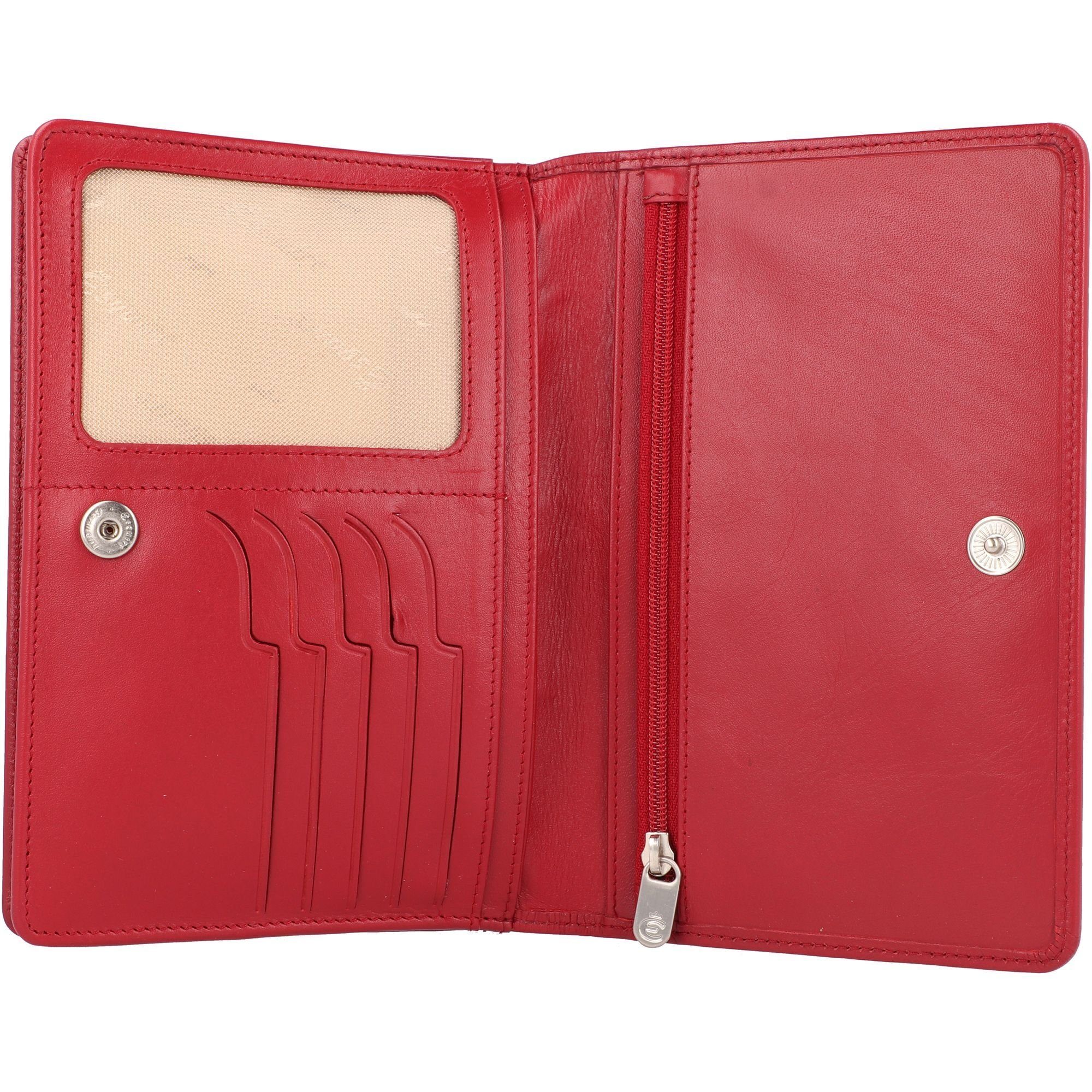 Esquire Helena, Clutch Leder rot