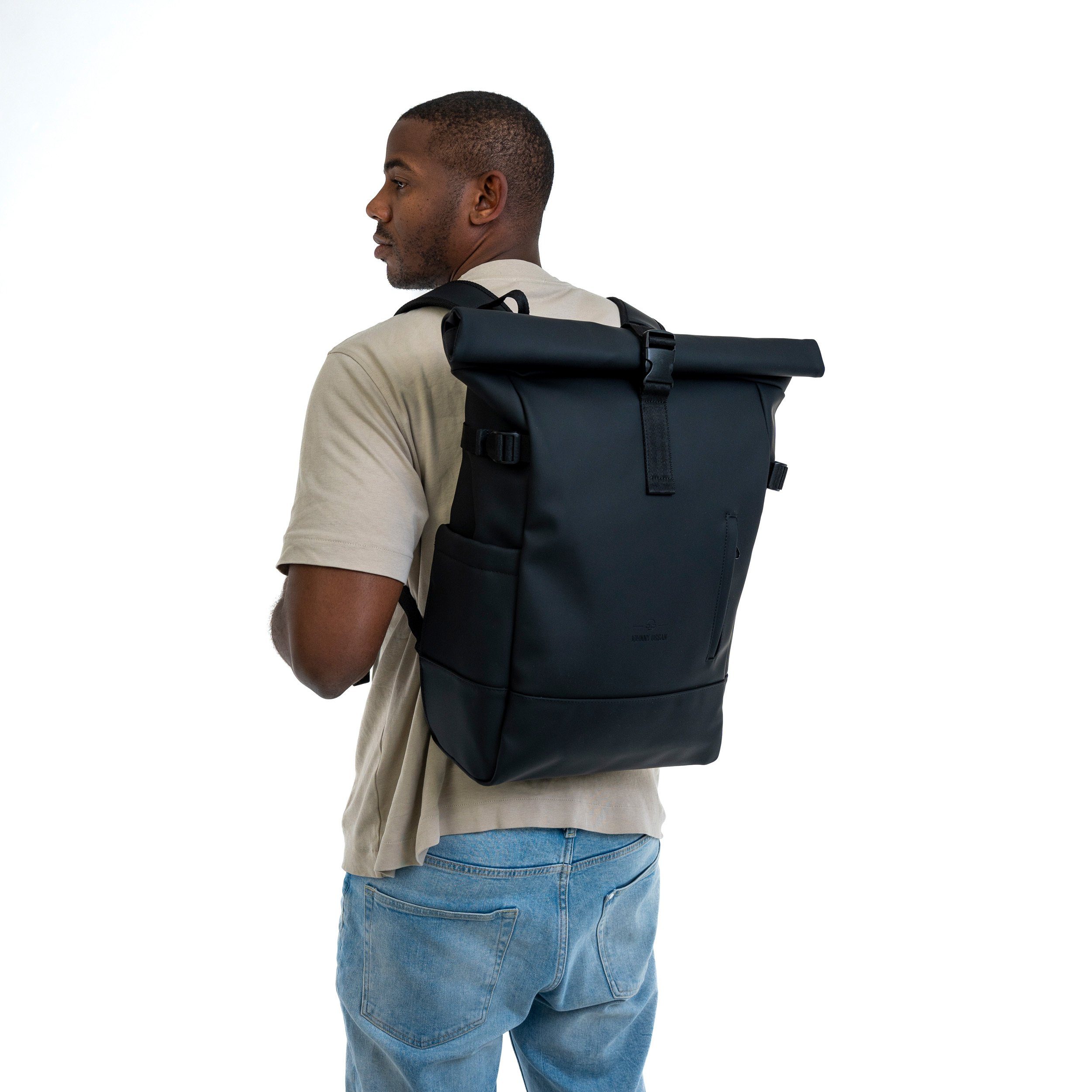 Johnny Urban Cityrucksack Harvey Large, Rolltop Damen Herren, Laptop Fach (1-tlg), Wasserabweisend