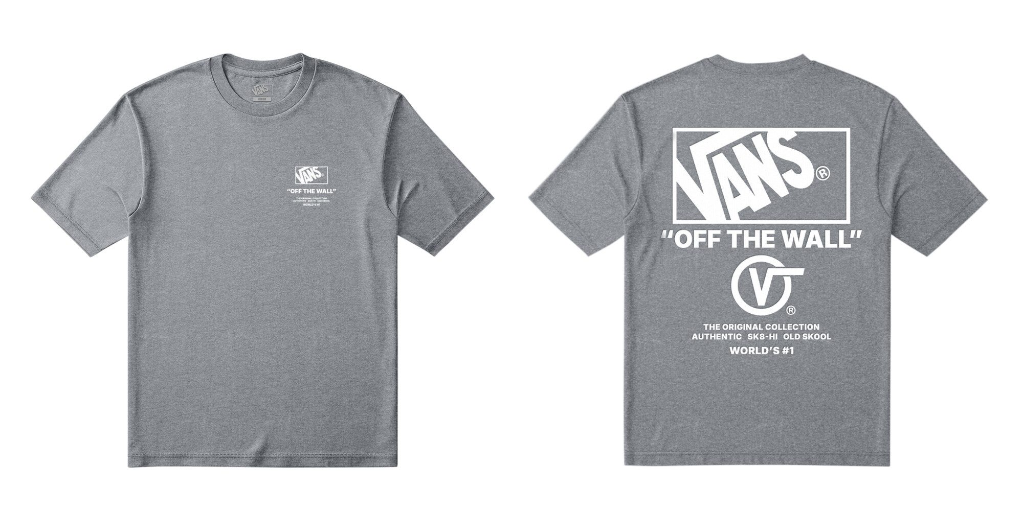 Vans T-Shirt Stacked Hi SS Tee für Erwachsene, mit Kurzarm, aus Baumwolle, normale Länge