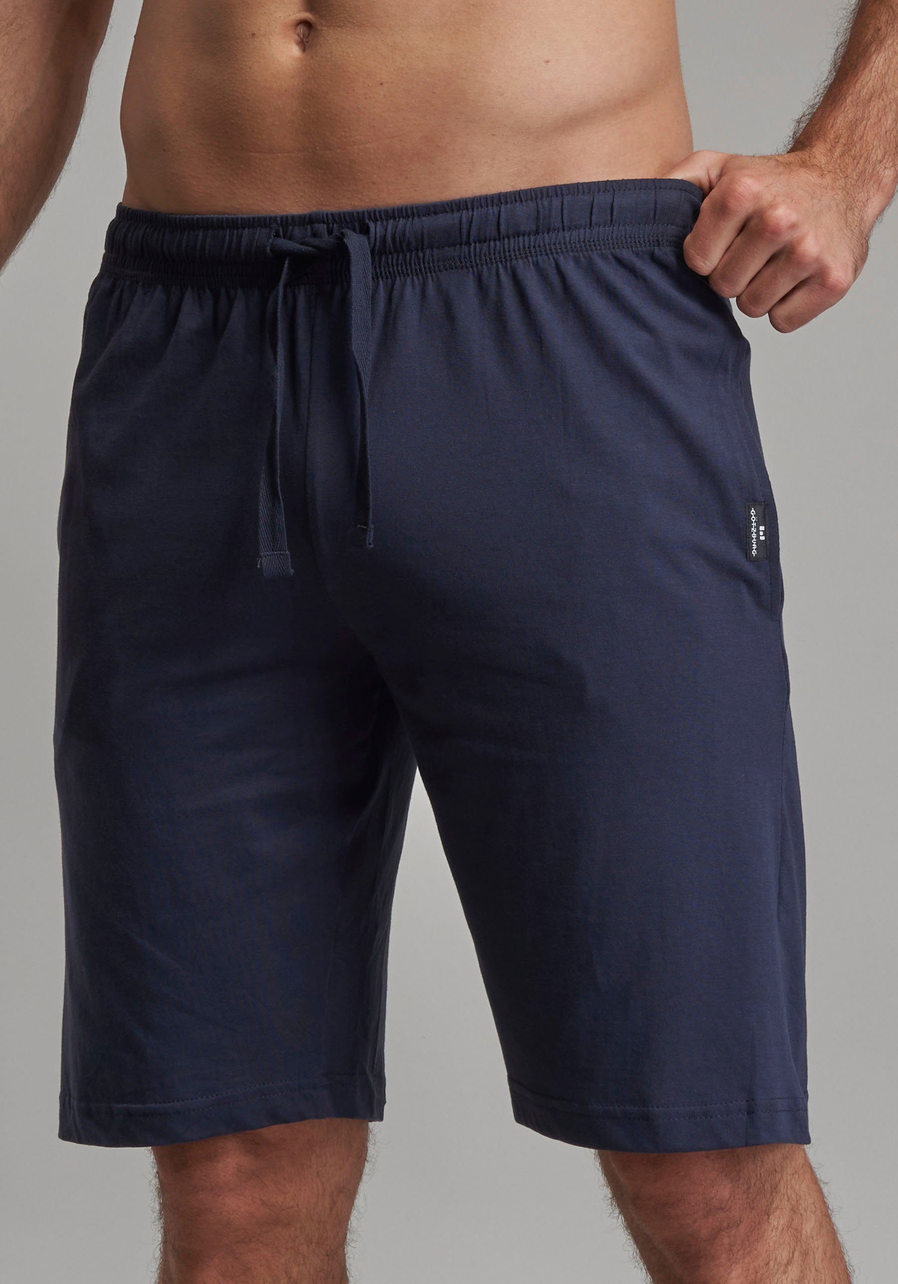 GÖTZBURG Homewearhose New York Baumwolle, Kordelzug, bequem