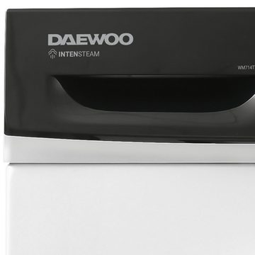 Daewoo Waschmaschine WM714TTWA1DE, 7 kg, 1400 U/min, AquaStop, IntenSteam, Allergy Safe, 15 Programme