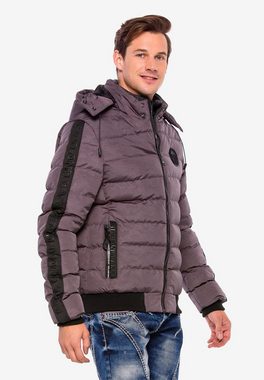 Cipo & Baxx Steppjacke mit 3D Logo-Druck