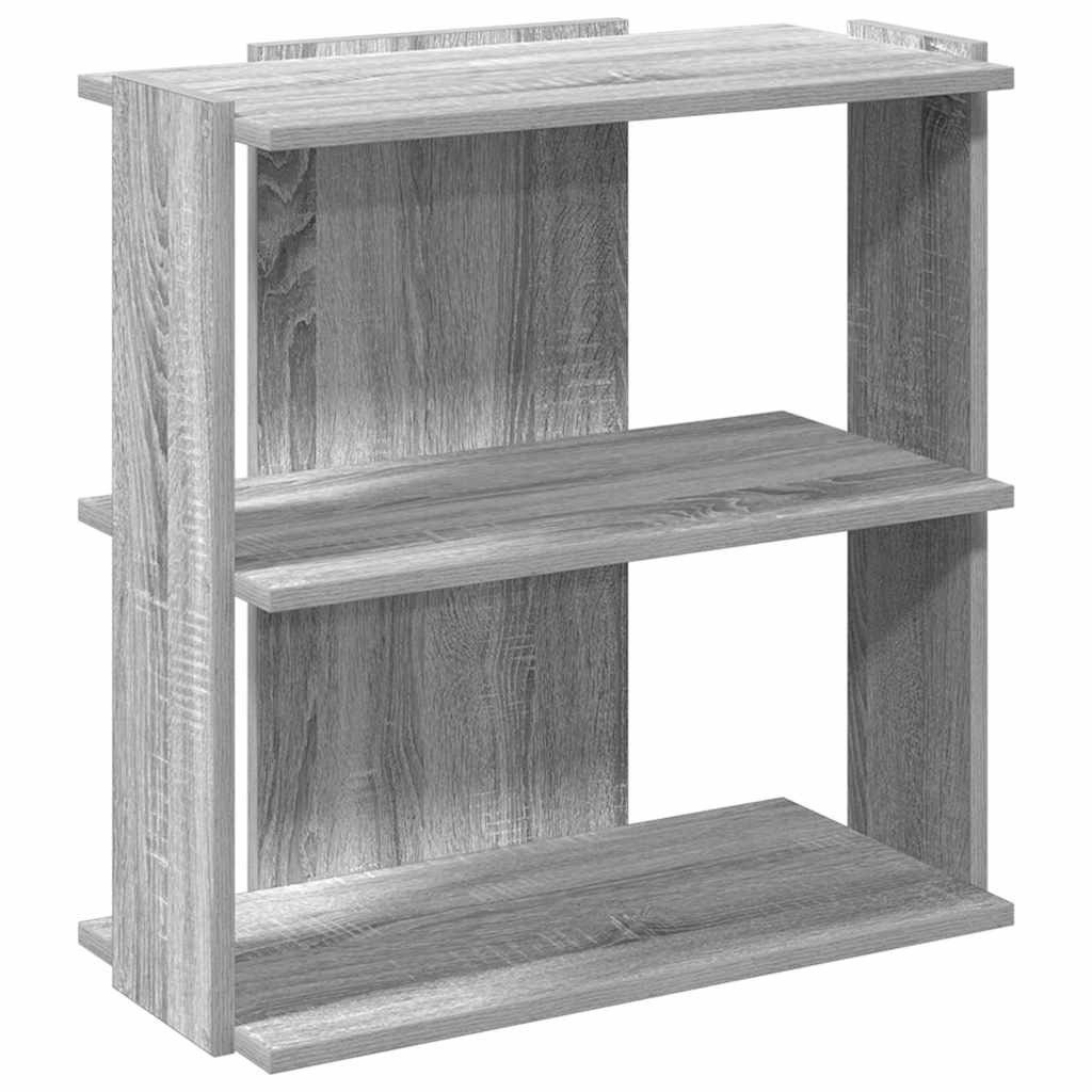 vidaXL Bücherregal Bücherregal 3 Böden Grau günstig online kaufen