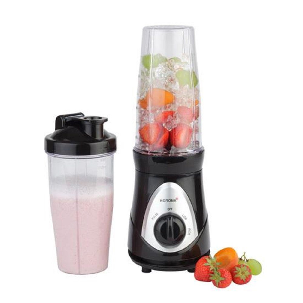 KORONA SmoothieMaker 24200, 300 W, 750 ml, 2 Leistungsstufen, Standmixer, Milchshaker