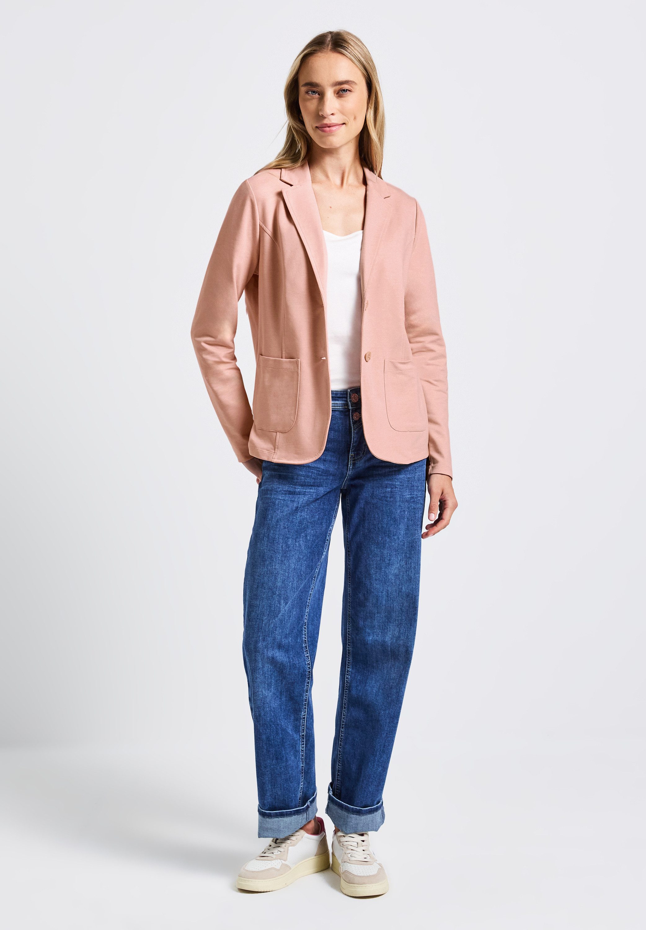 STREET ONE Kurzblazer aus Baumwolle mit Stretchanteil