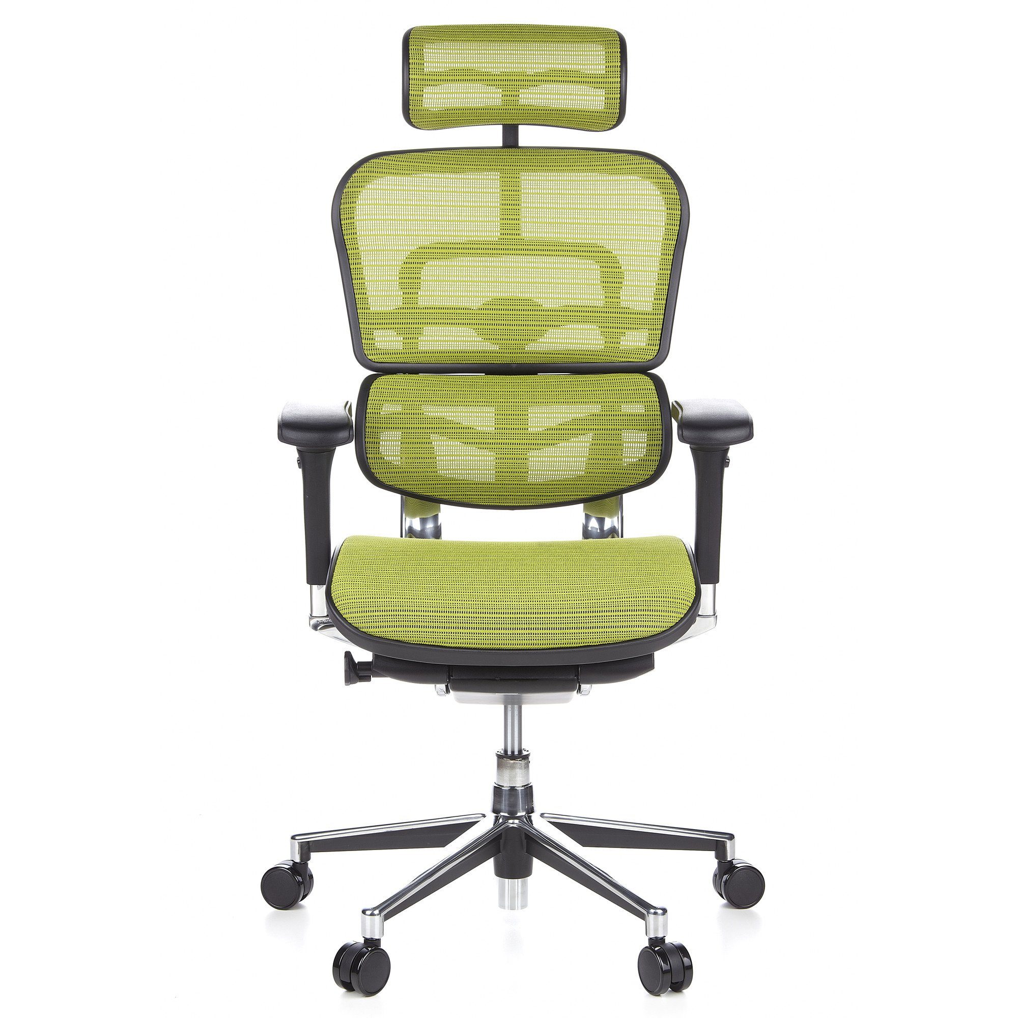 hjh OFFICE Drehstuhl Luxus Chefsessel ERGOHUMAN Netzstoff (1 St), Bürostuhl ergonomisch Grün