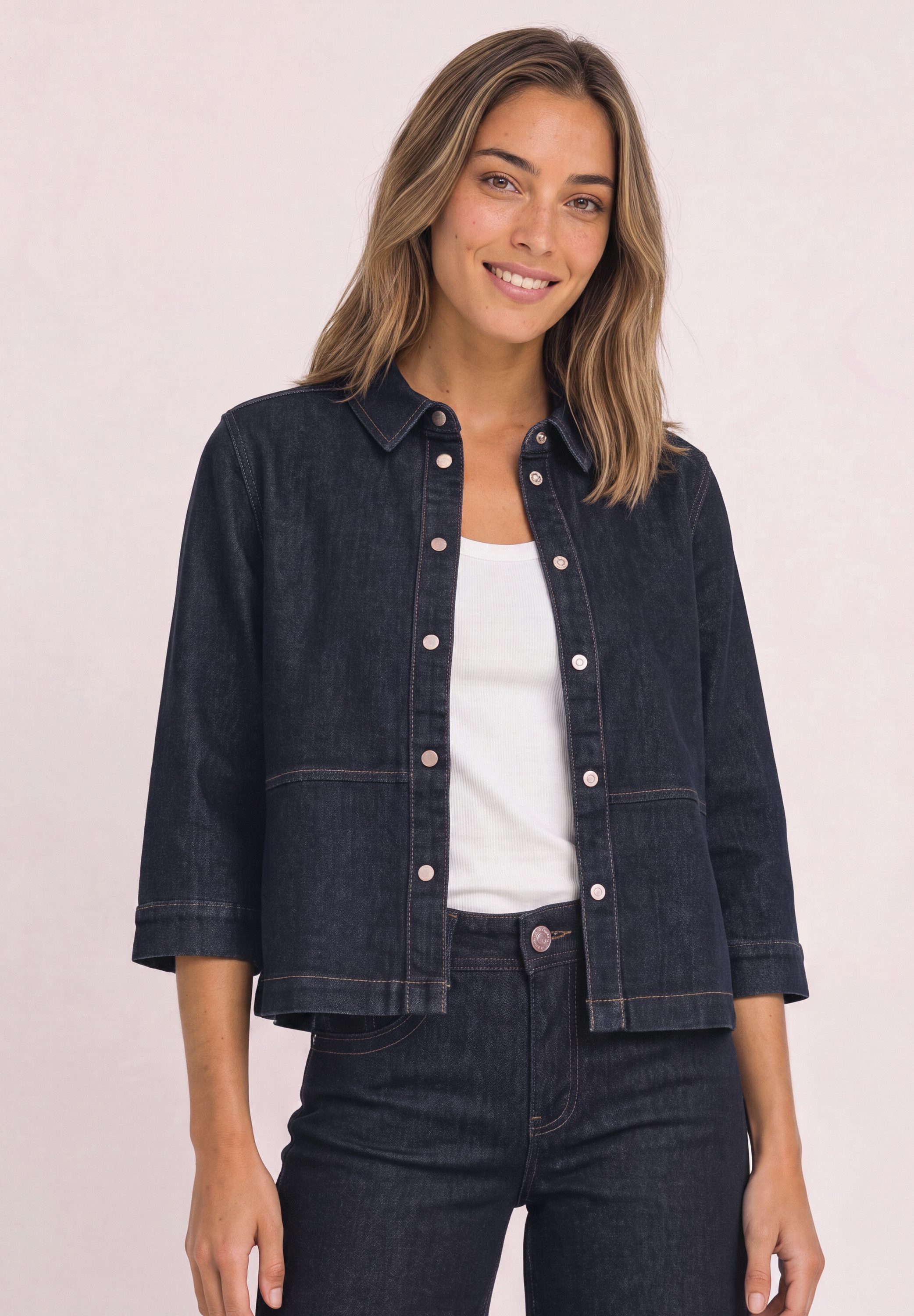 STREET ONE Jeansbluse im soften Baumwoll-Mix