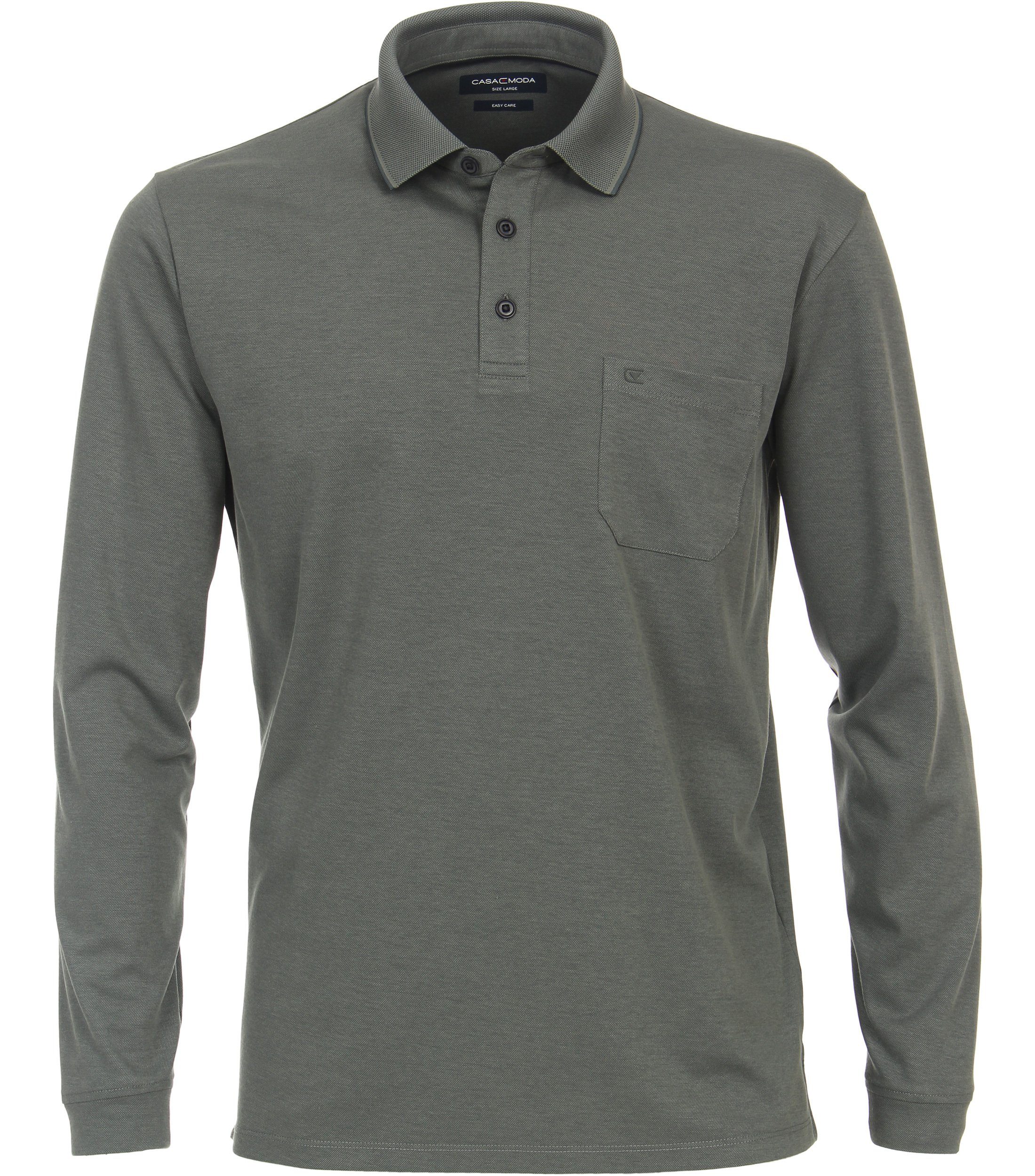 CASAMODA Langarm-Poloshirt CASAMODA Polo-Shirt Langarm uni