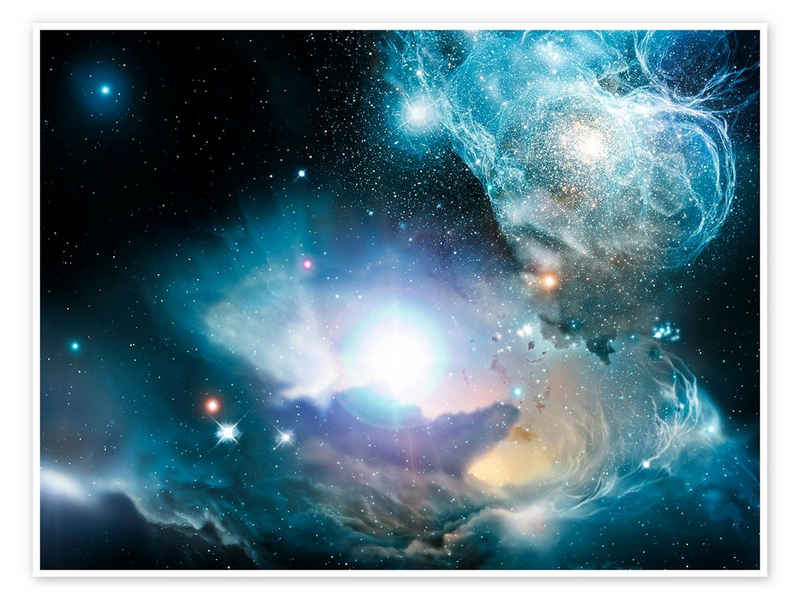 Posterlounge Poster NASA, Ursprünglicher Quasar, Fotografie