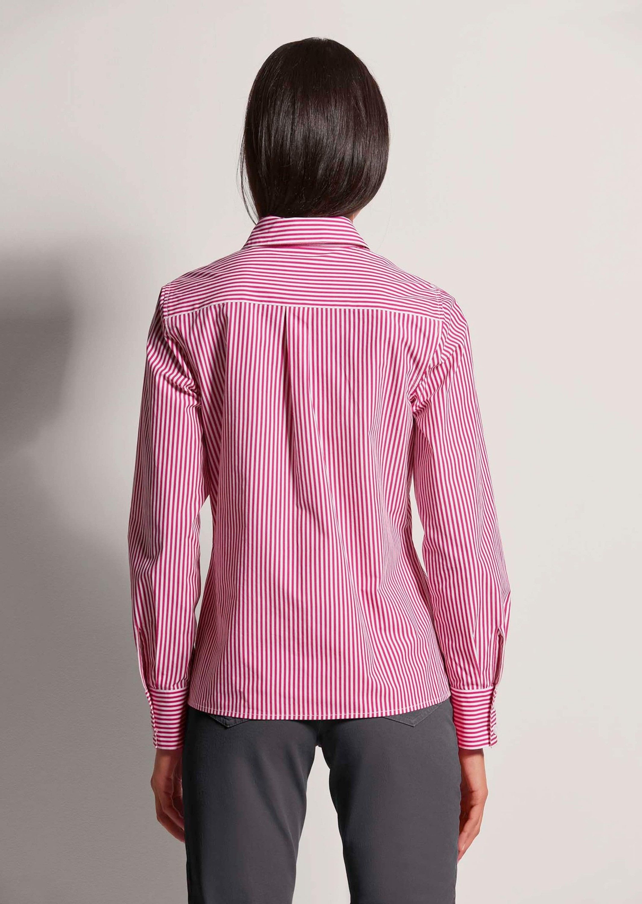 MADELEINE Hemdbluse Streifenbluse aus reiner Baumwolle