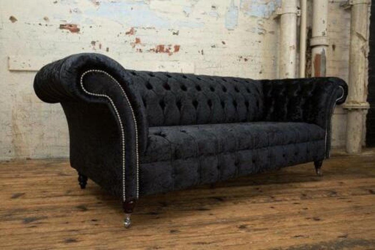 Sitzer 3-Sitzer JVmoebel Luxus 3 Polster, in Stoffsofas Europe Sofa Chesterfield Textil Sofa Design Made