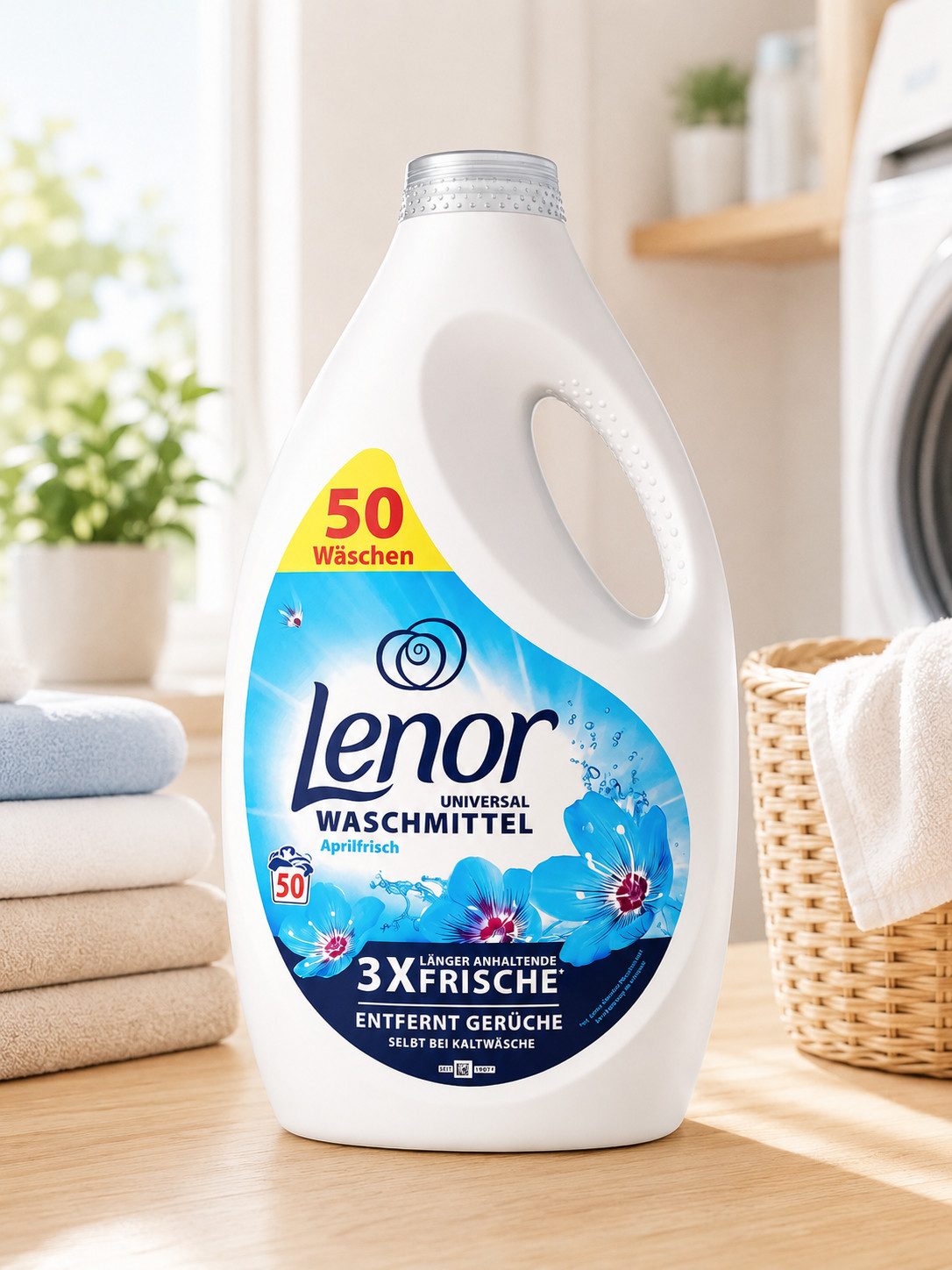 LENOR Lenor Universal Aprilfrisch Weiß und Hell Waschgel 2,25 L Feinwaschmittel