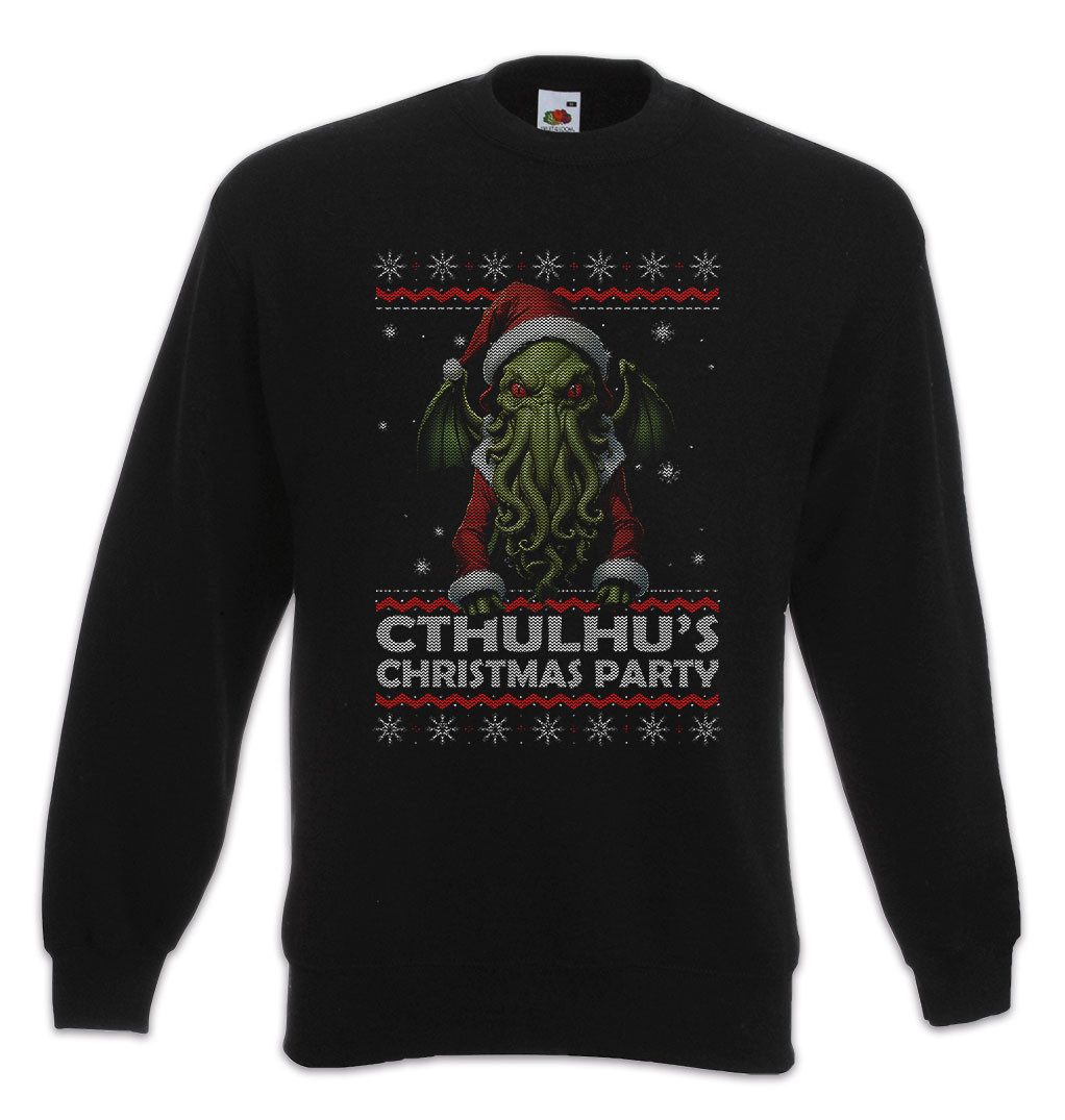 Sweatshirt Cthulhu Christmas Party Sweatshirt Santa X-Mas Horror Lovecraft Claus