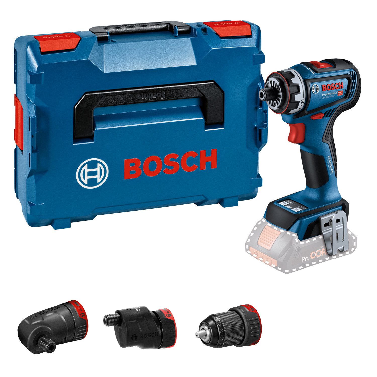 Bosch Professional Akku-Bohrschrauber »GSR 18V-90 FC«, in L-BOXX 136, ohne günstig online kaufen