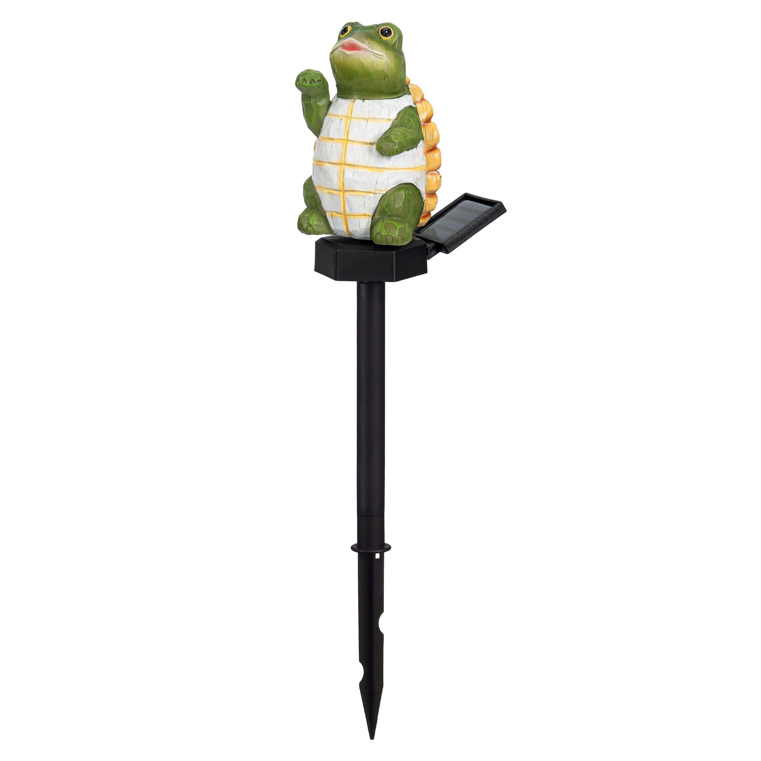 IC Gardenworld Tierfigur LED Solar Deko-Tiere als Gartenstecker, Tierfigur als Solarleuchte, beleuchtet, aus Kunststein, ca. 41 cm, kabellos
