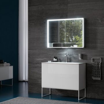 Keuco Spiegelschrank »Royal Lumos« (Badezimmerspiegelschrank mit Beleuchtung LED), mit Steckdose, dimmbar, einstellbare Lichtfarbe, Aluminium-Korpus, 2-türig, 100 cm breit
