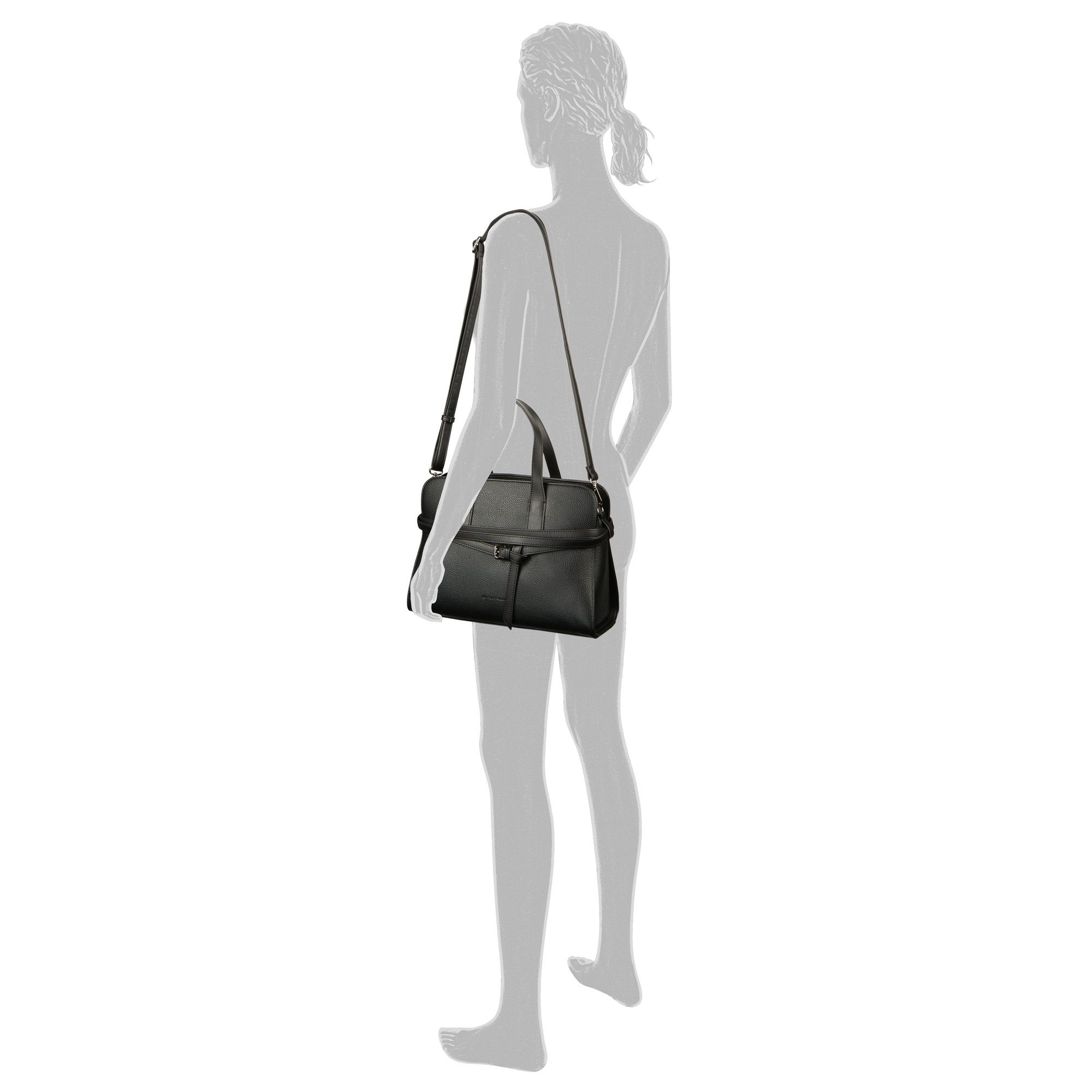 TOM TAILOR Shopper Freya, verziert mit schmalen, mehrlagigen Riemen und Metallschließe