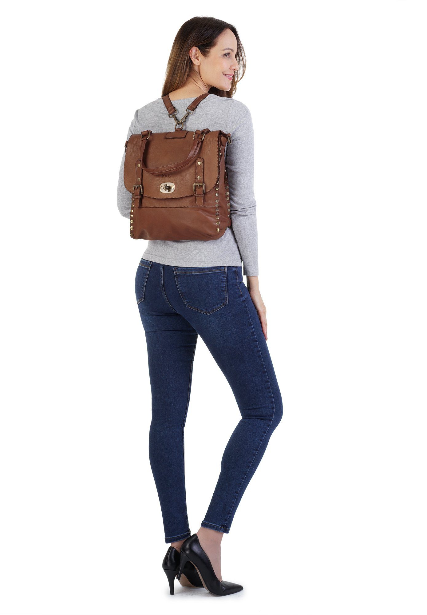 forty° Cityrucksack, echt Leder, Made in günstig online kaufen