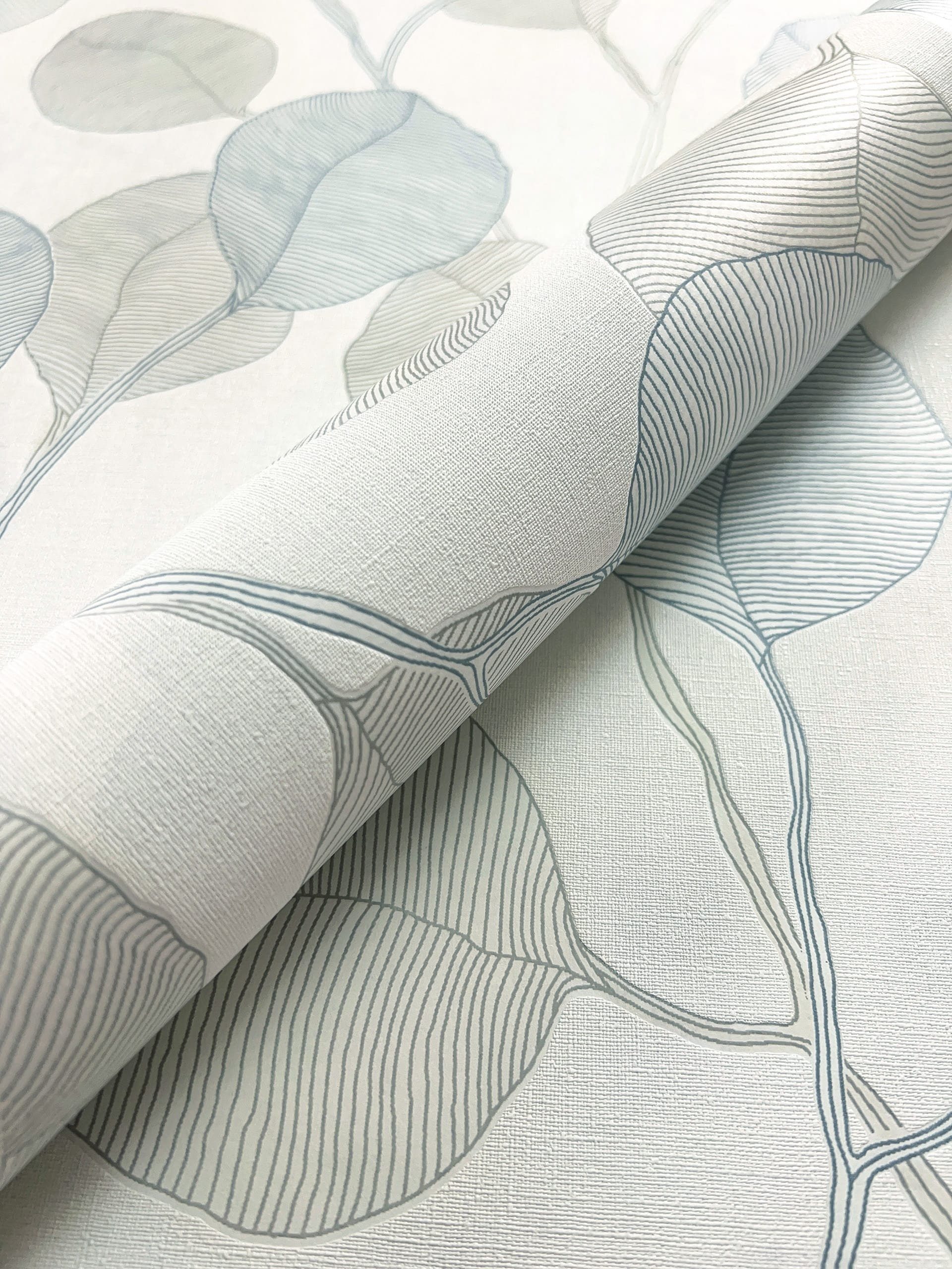 Newroom Vliestapete, Weiß Tapete Floral Blätter günstig online kaufen