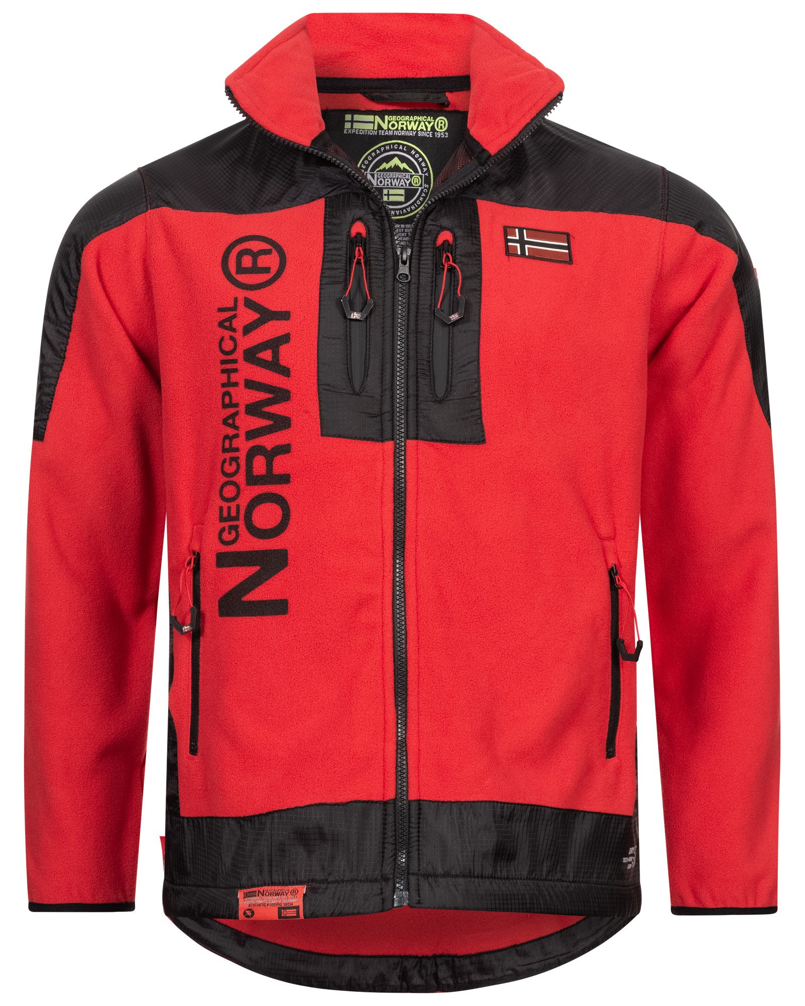 Geographical Norway Fleecejacke Herren Polar Fleece Winter Jacke Outdoor Übergangs Herbst Sportliche