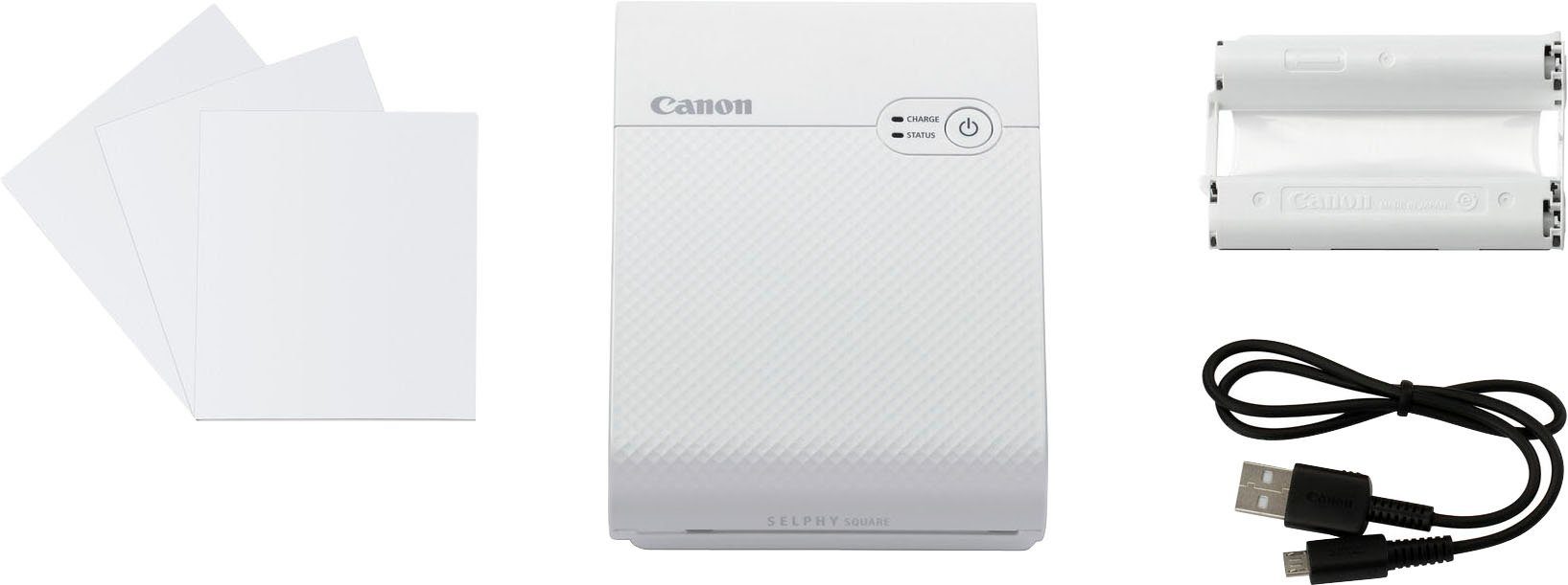 Canon SELPHY Square weiß (WLAN Fotodrucker, (Wi-Fi) QX10
