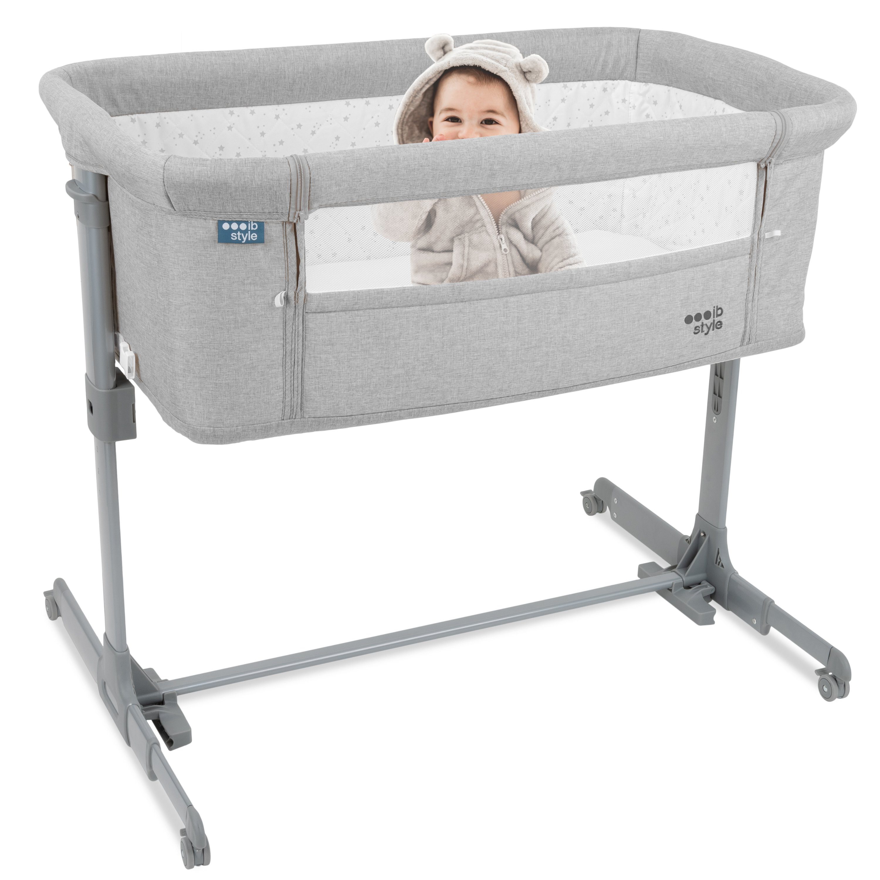 ib style Kinderbett Aluna Babybett Grau
