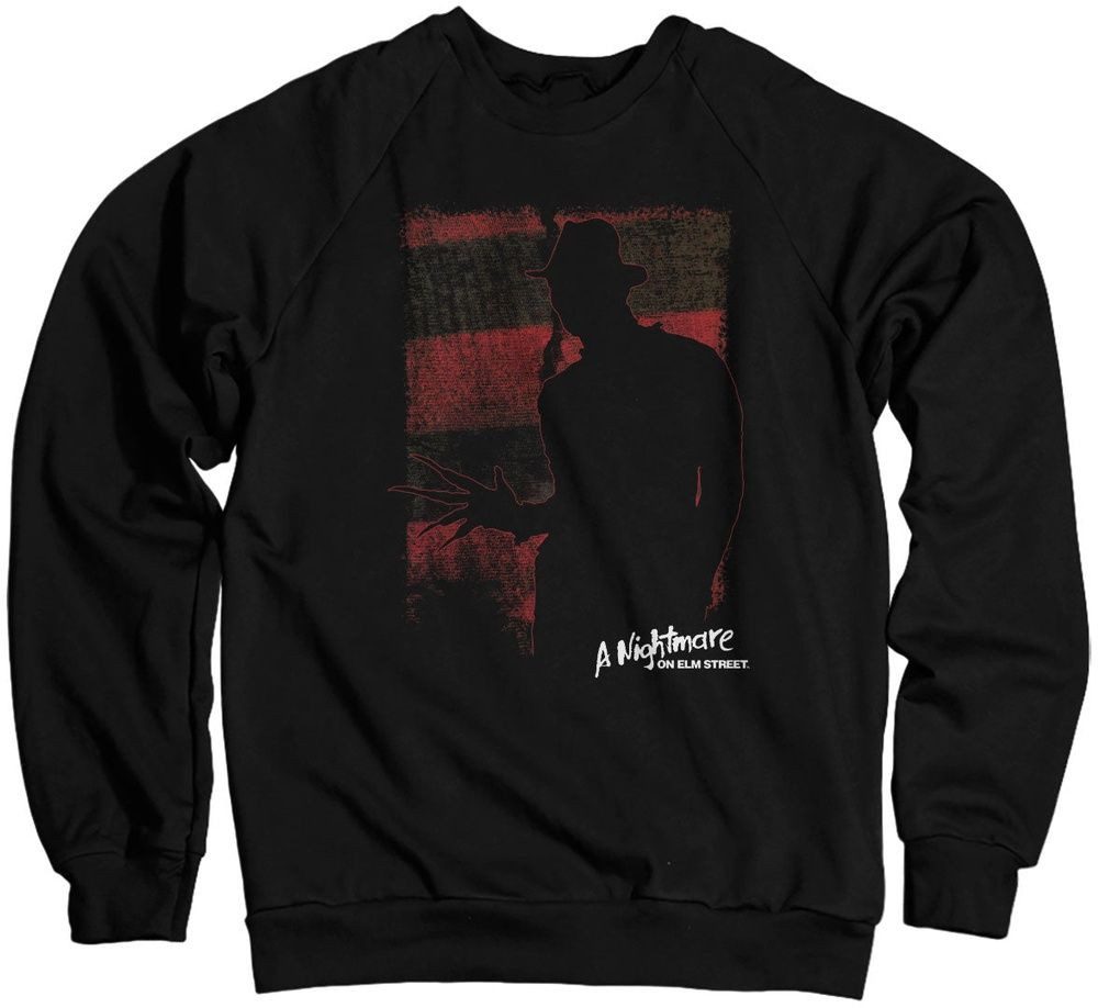 A Nightmare On Elm Street Rundhalspullover Freddy Krueger Silhouette Sweatshirt