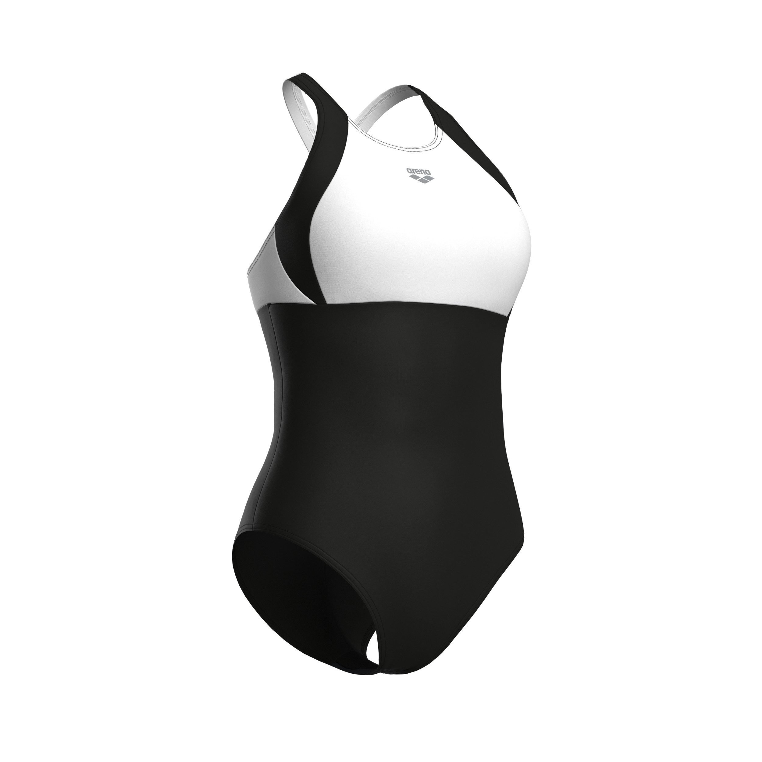 Arena Badeanzug W ARENA SWIMSUIT LINDA CROSS B BLACK-WHITE-BLACK