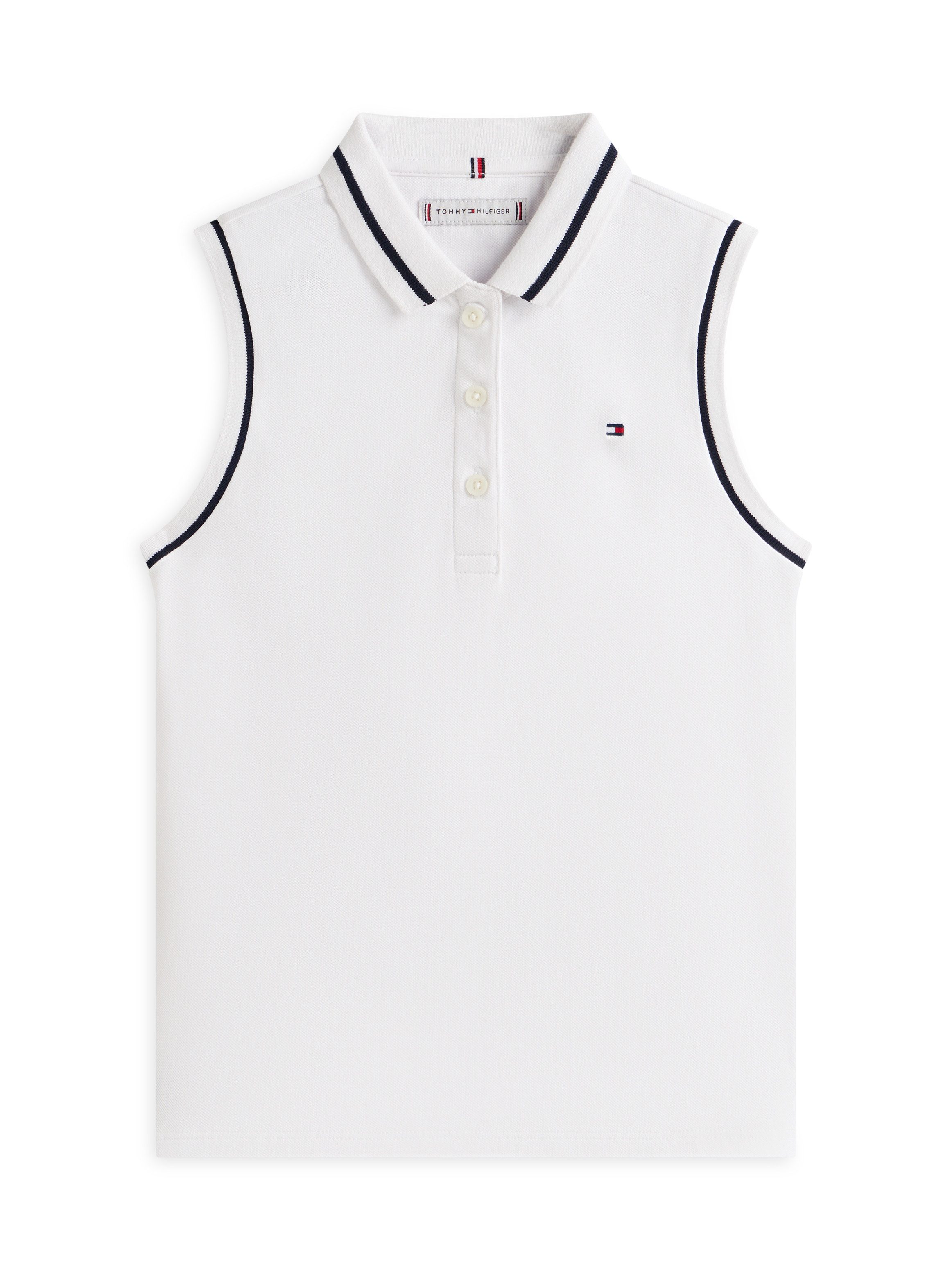 Tommy Hilfiger Poloshirt CLASSIC POLO SLEEVELESS Kinder bis 16 Jahre, ärmellos, regular fit – Bild 4 von 5