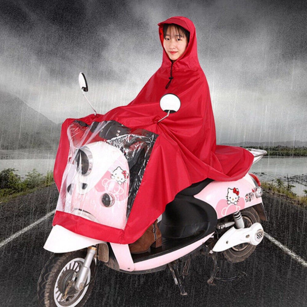 FANNOU Regenponcho Kapuzenponcho, wasserdichter Regenmantel für Elektromobile