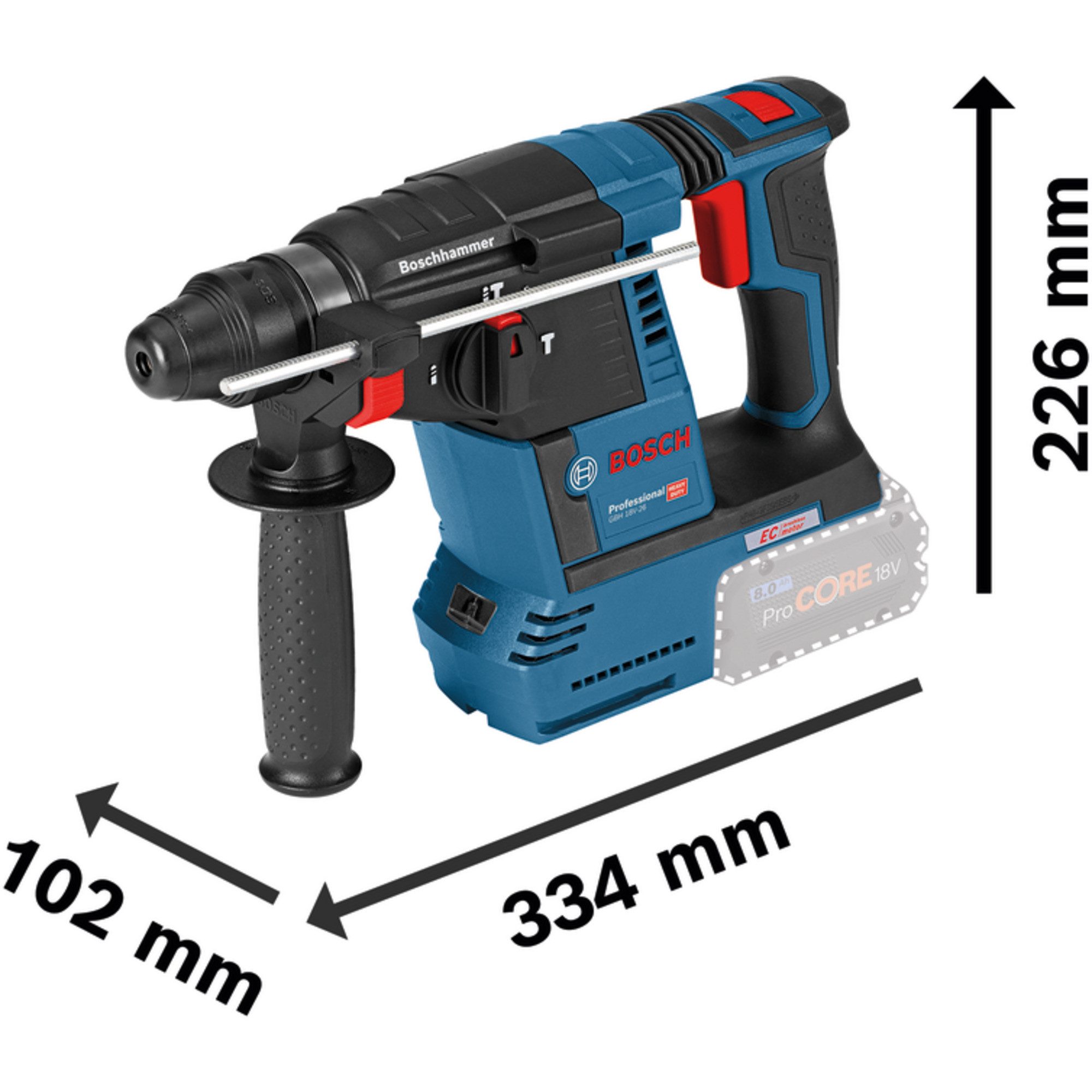 Bosch Professional Bohrmaschine Bosch Professional Combo Kit Akku-Bohrschrauber 18