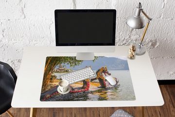 MuchoWow Gaming Mauspad Drachen im Pura Ulun Danu Bratan-Tempel auf Bali (1-St), Büro für Tastatur und Maus, Mousepad Gaming, 90x60 cm, XXL, Großes