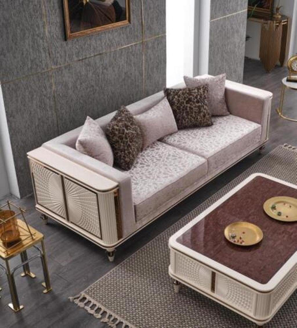 Sitzer JVmoebel Sofas, Textil nur Wohnzimmer-Set Sofa Couchen 2x ohne Made Couchtisch), (2-St., 3-Sitzer Möbel 3+3 in Designer Big Europa Polster Couch