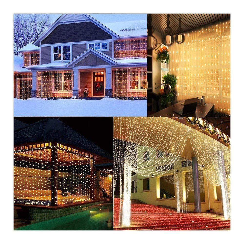 TUABUR LED Dekolicht 300 LED für draußen Weihnachtsfeier und die Lichterketten drinnen