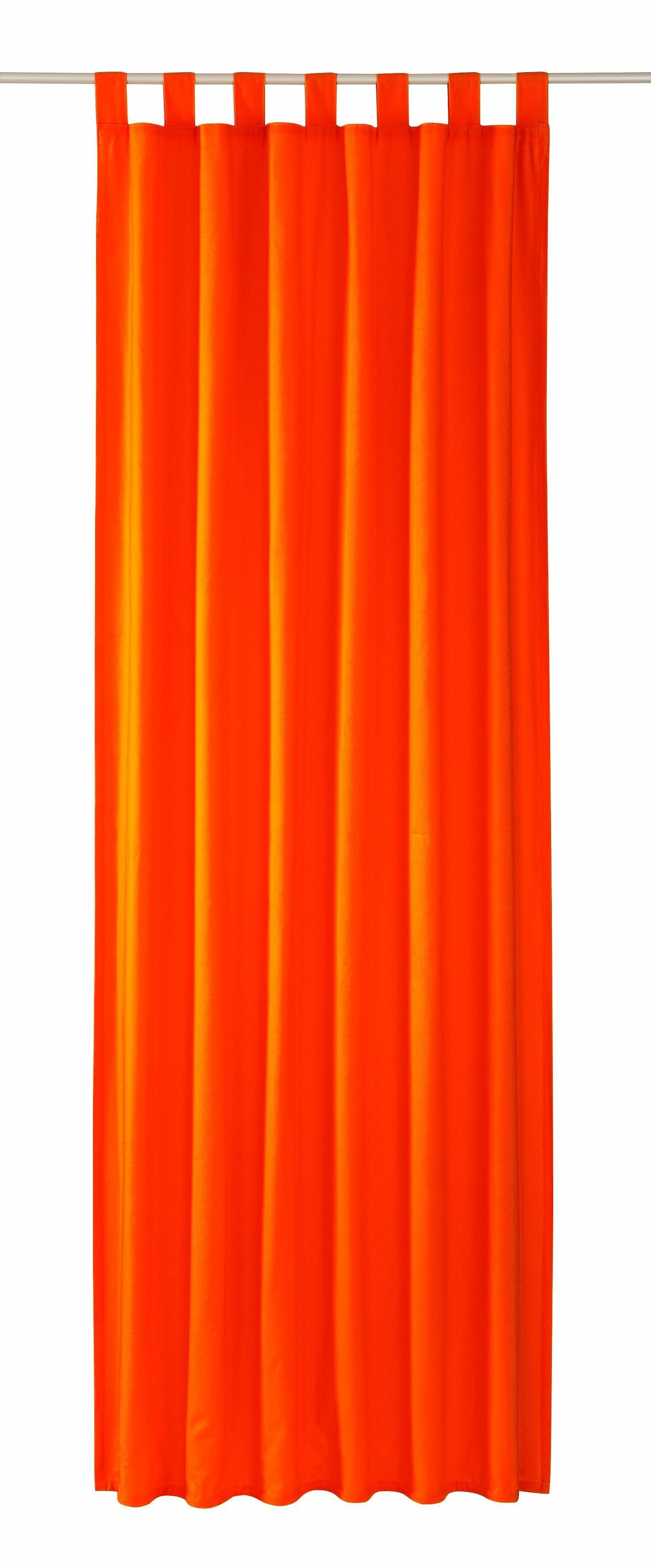 Schlaufen HOME, St), TAILOR orange blickdicht, (1 TOM DOVE, Wirkware Vorhang