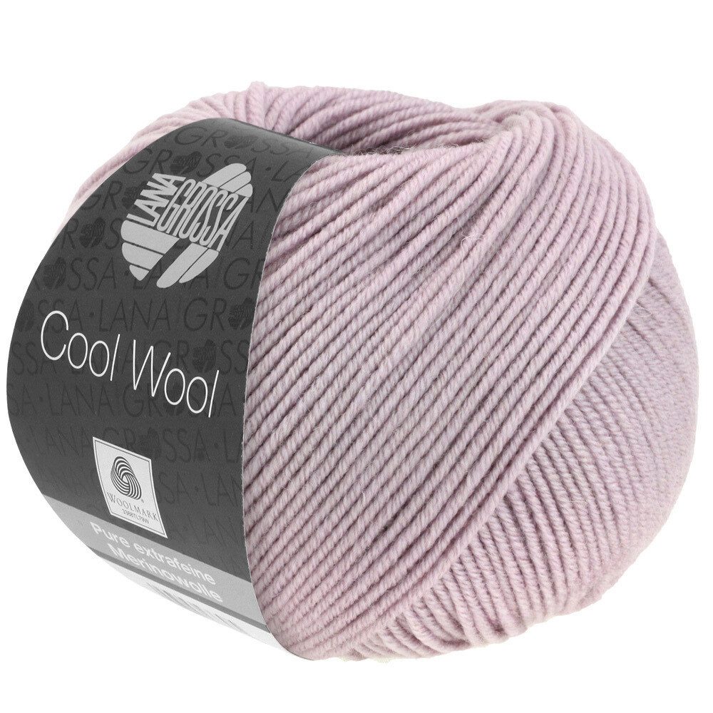 LANA GROSSA COOL WOOL pflegeleichtes Strickgarn extrafeine Merinowolle Häkelwolle, 160 m (Strickgarn aus extrafeiner Merinowolle, kuschelig weich und pflegeleicht), 50 g