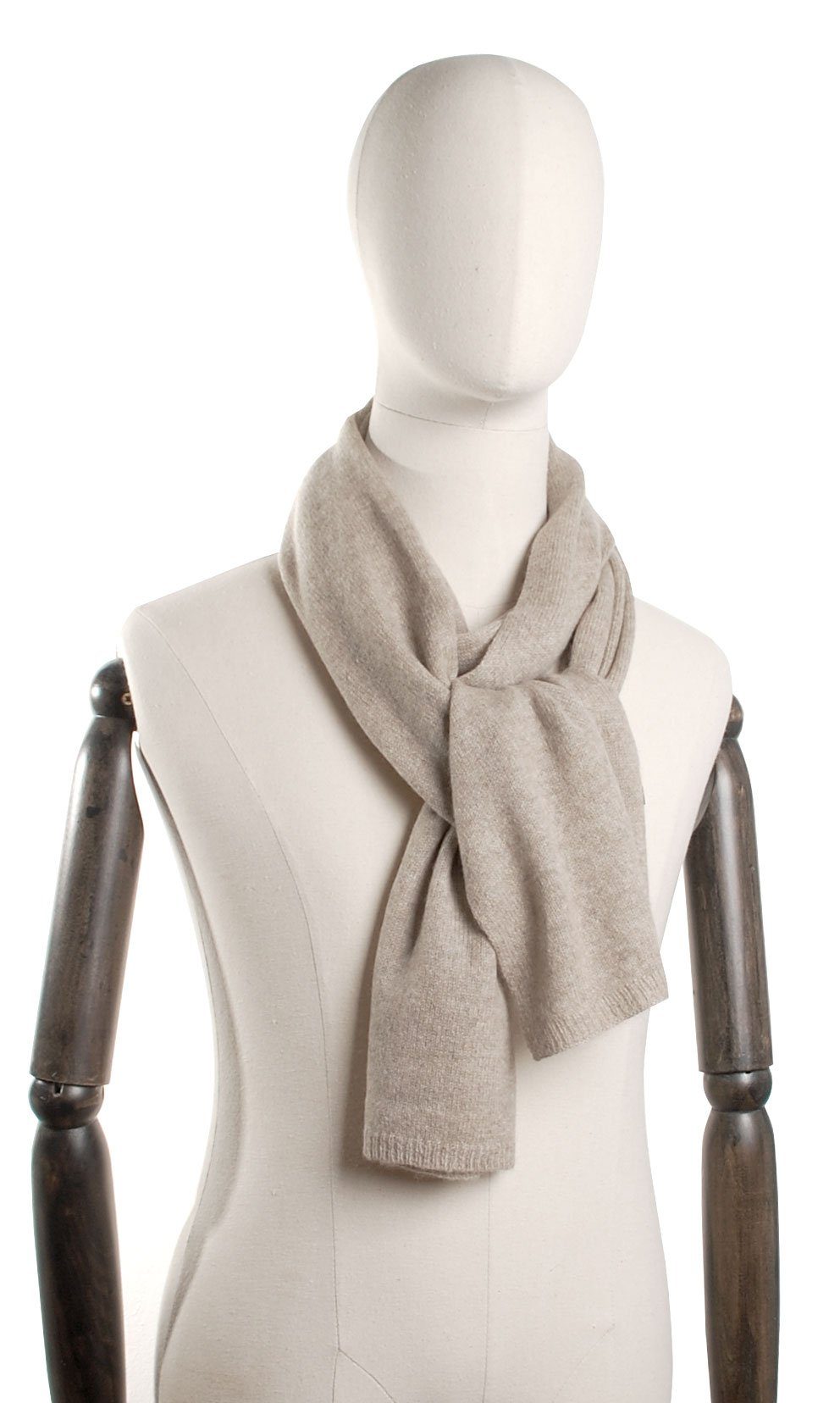 Bovari Kaschmirschal 100% Herren - - Kaschmir Damen Premium Schal Qualität und taupe Strick-Schal