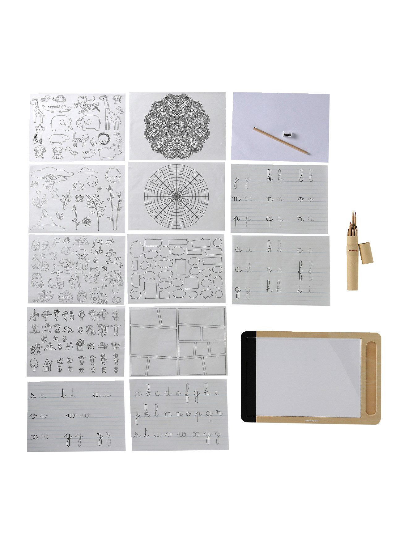 vertbaudet Tafel Zeichentafel aus Holz FSC® Kinder