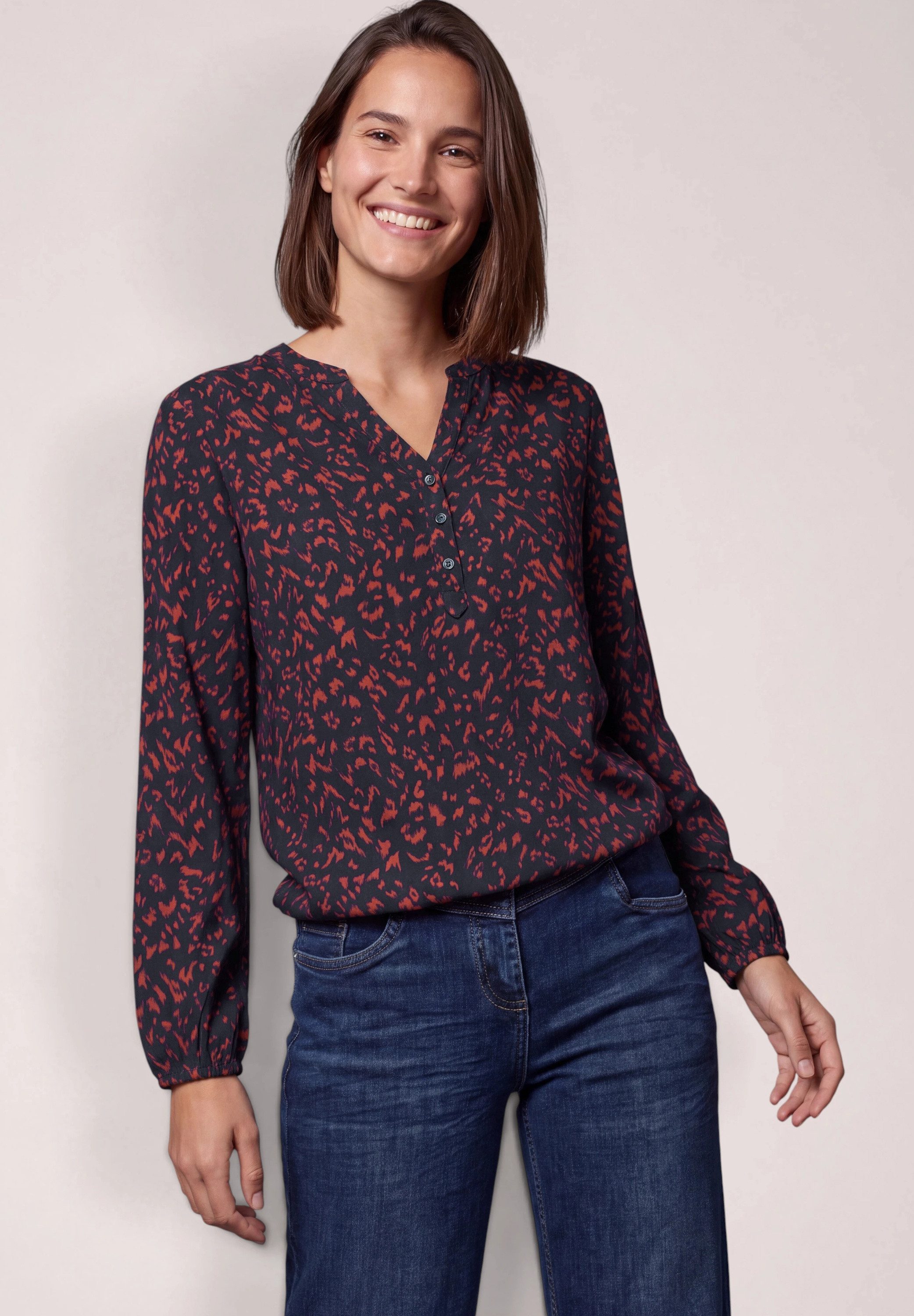 CECIL Shirtbluse aus softer Viskose
