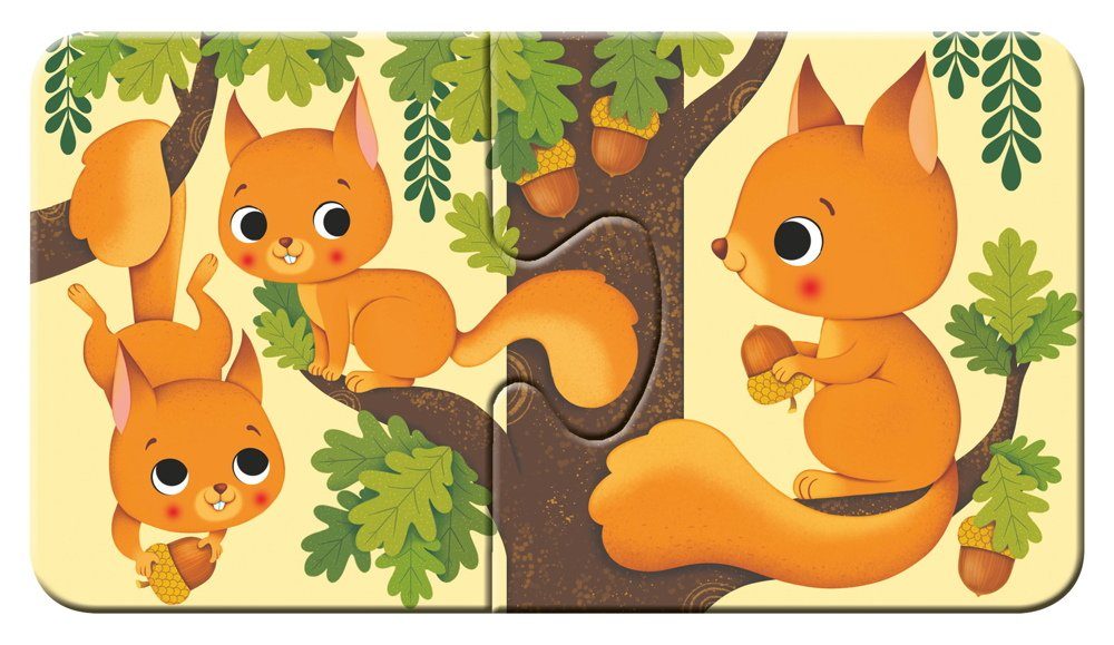 Ravensburger Puzzle Kinder Puzzle my first puzzles Tiere und ihre Kinder 03123, 2 Puzzleteile