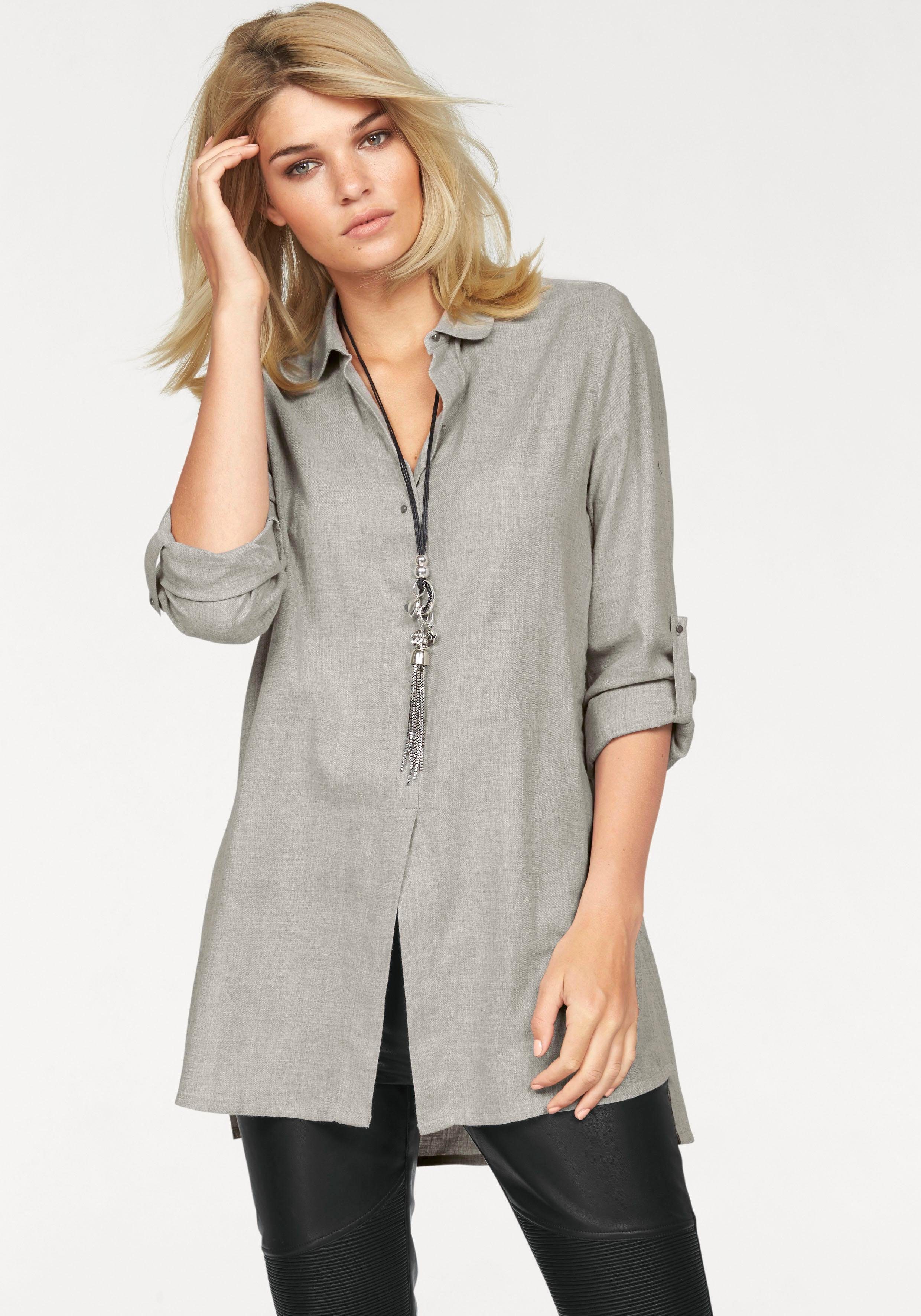extra lange damen blusen