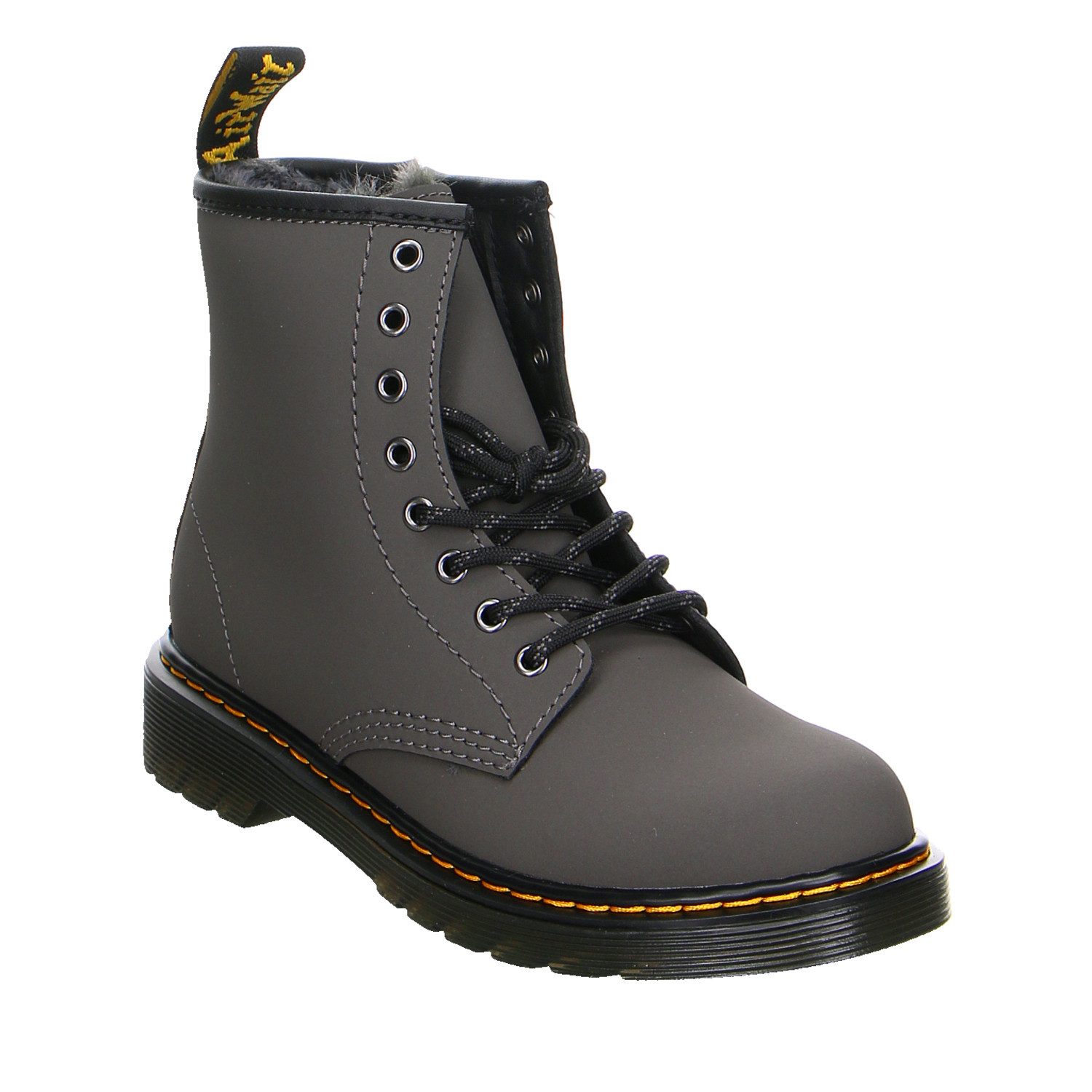 DR. MARTENS Dr. Martens 1460 Nubuk Schnürstiefel Winter Mädchen grau Winterstiefelette