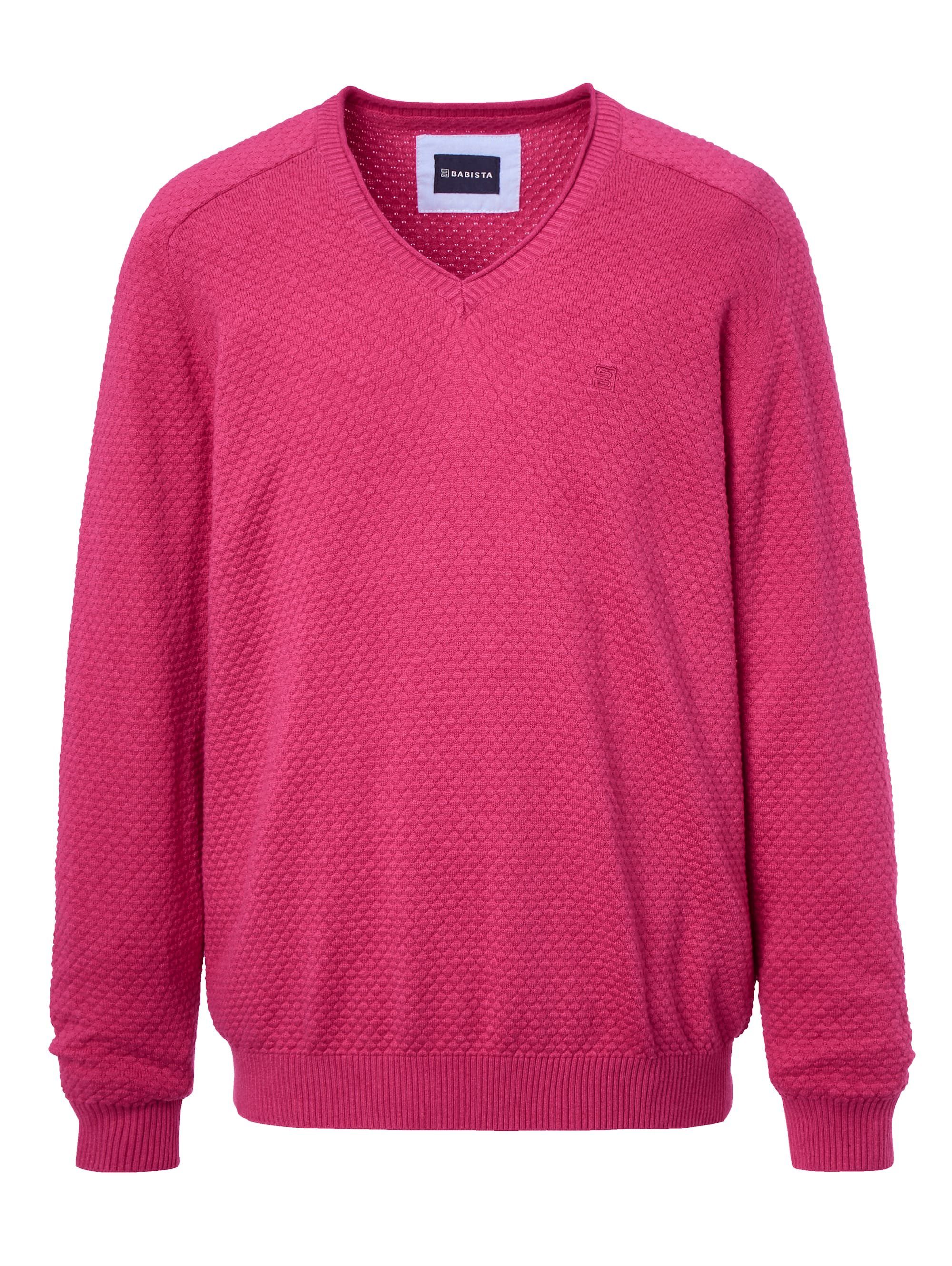 Babista Pullover mit feiner Struktur, Reine Baumwolle ...