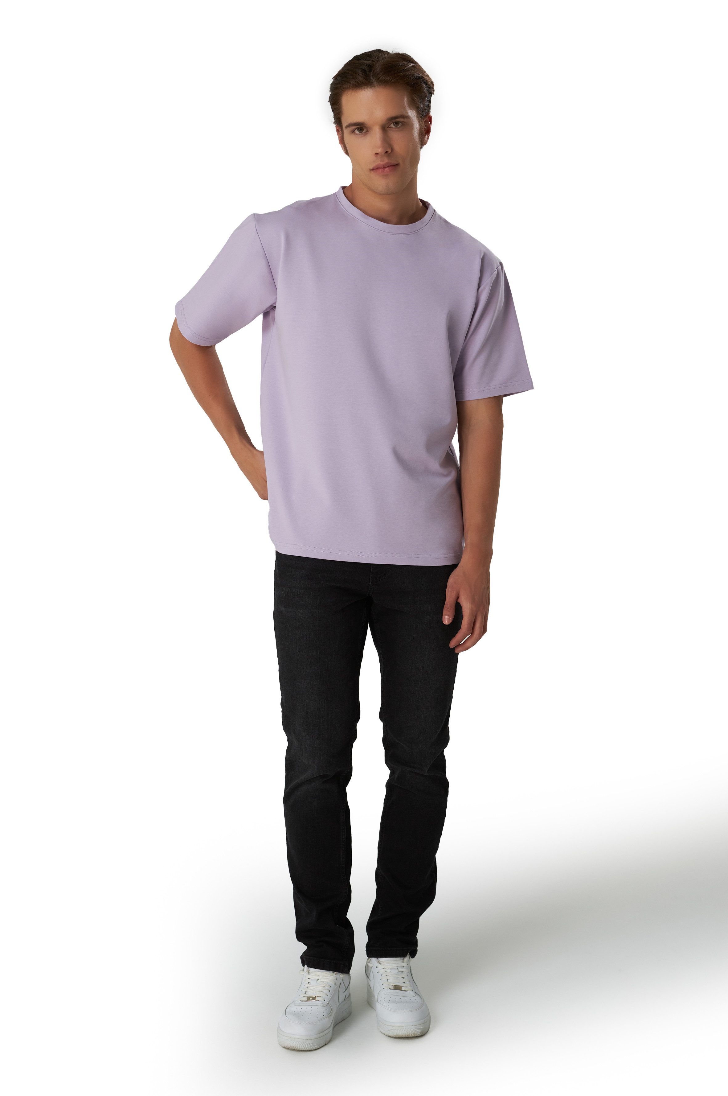 BLACKROCK T-Shirt Herren, Baumwolle Kurzarm Shirt Rundhals, Basic